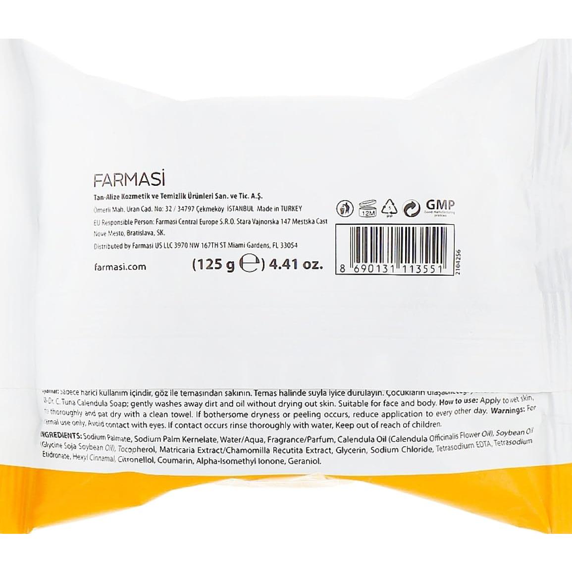 Jabón de Caléndula FARMASi Dr. C. Tuna 130g - Hidratante y Calmante