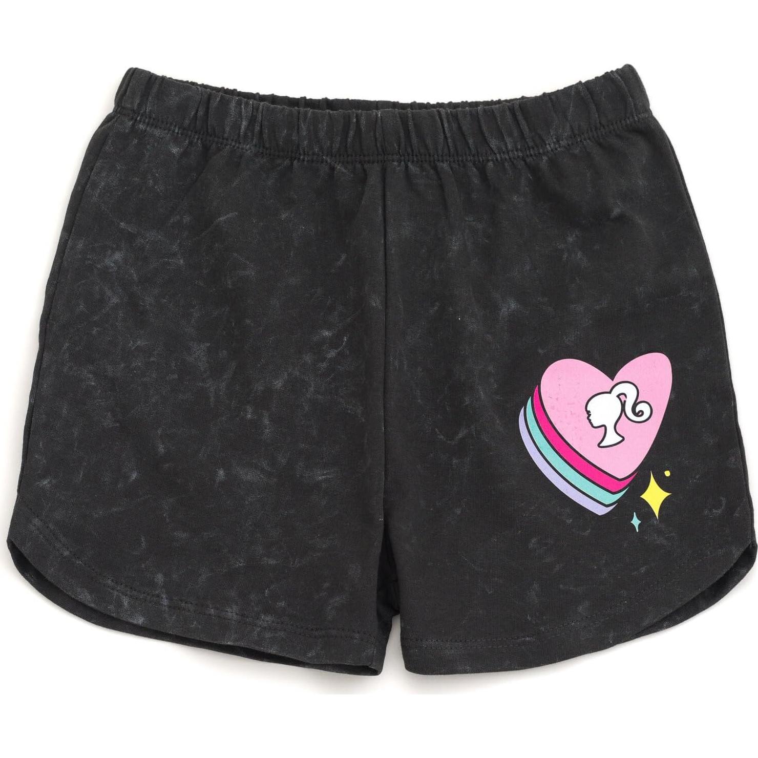 Conjunto camiseta y shorts Barbie para niñas 10-12 años