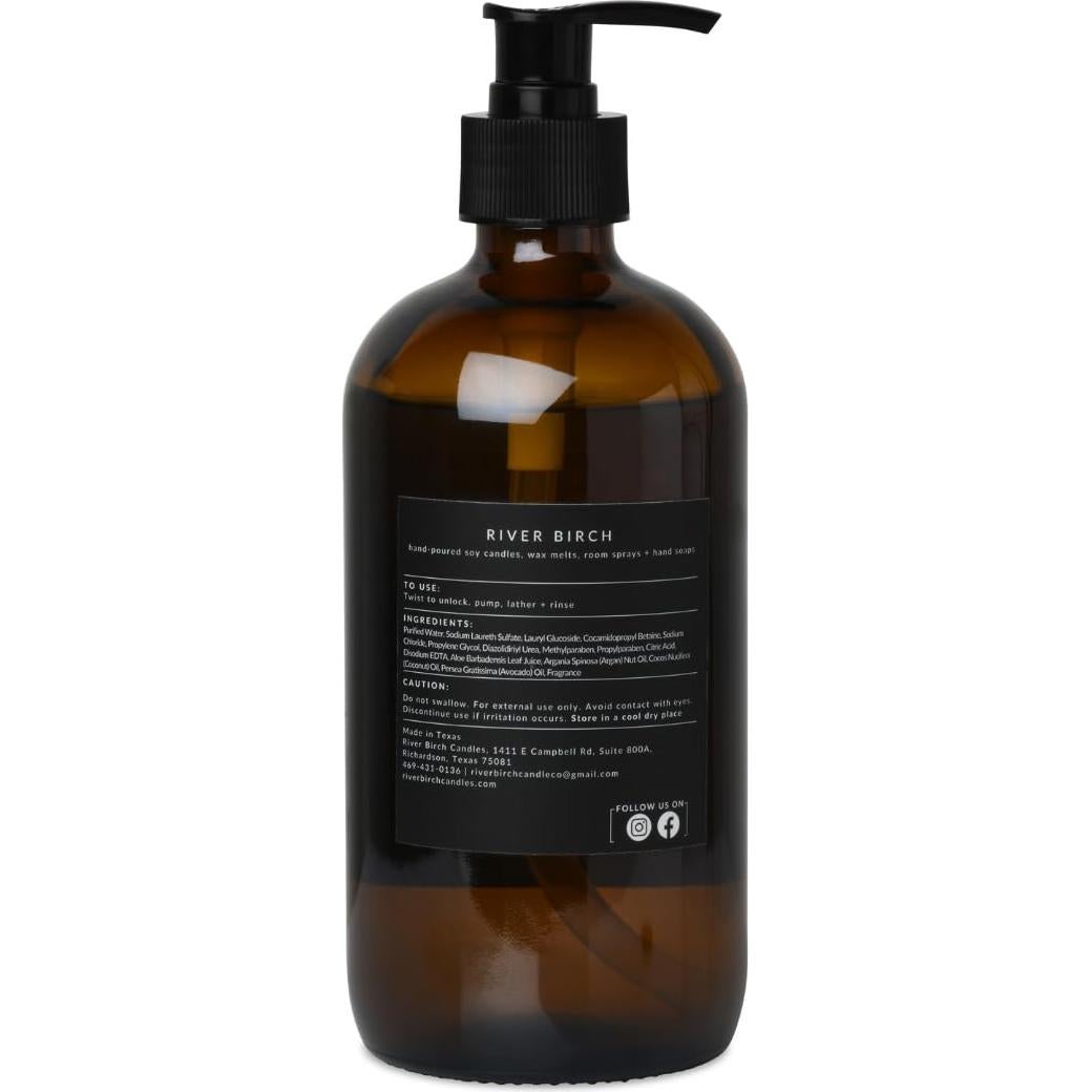 Jabón de Mano Natural River Birch 473ml - Aroma Tabaco y Vainilla