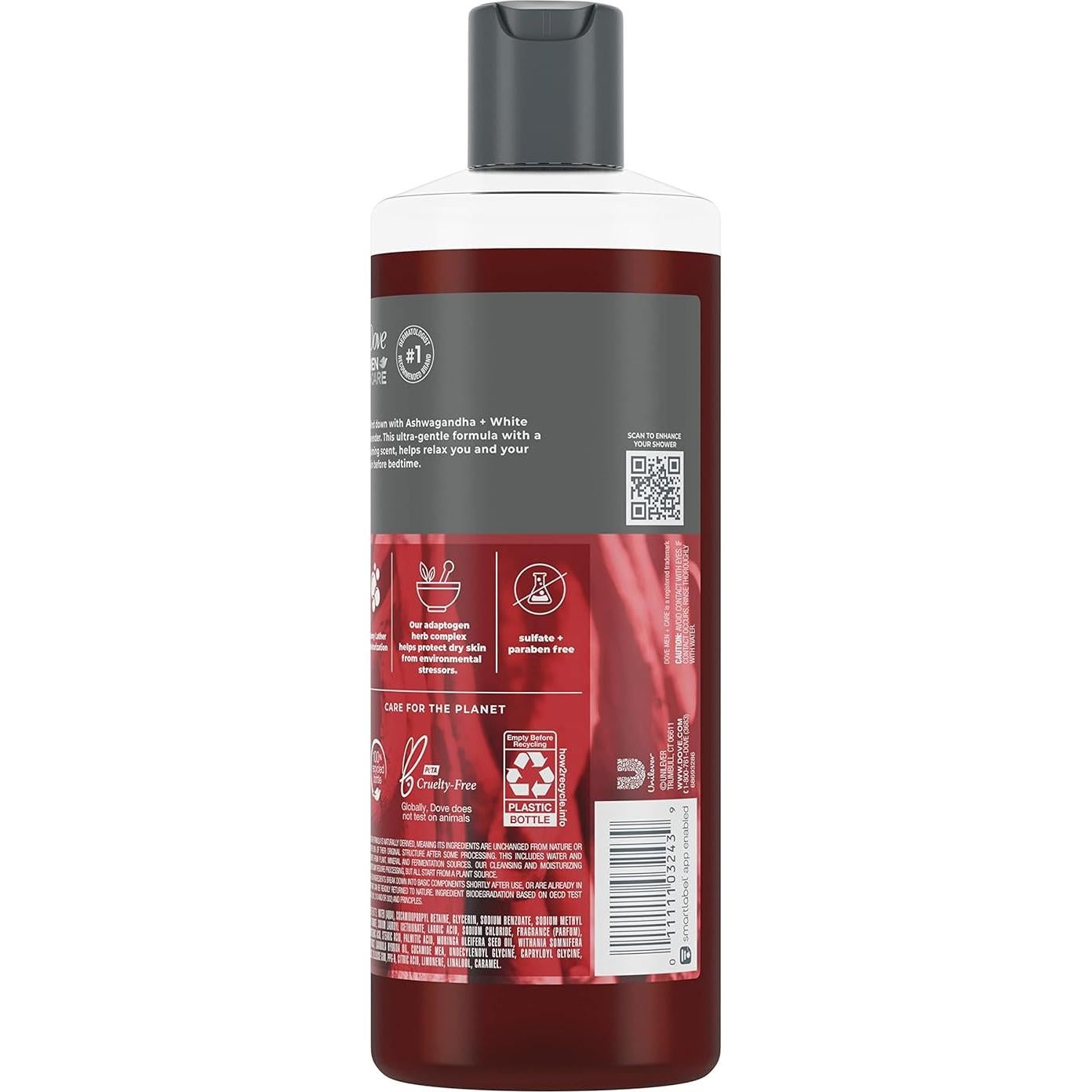 Gel de Ducha Dove Men+Care 510 ml Relajante Ashwagandha y Lavanda