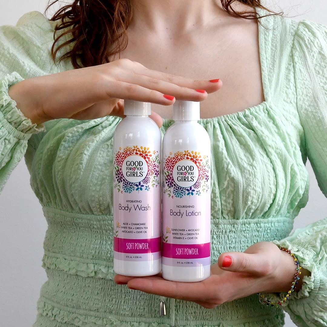 Gel de Ducha Natural Good For You Girls 236.6 ml - Aloe y Aguacate