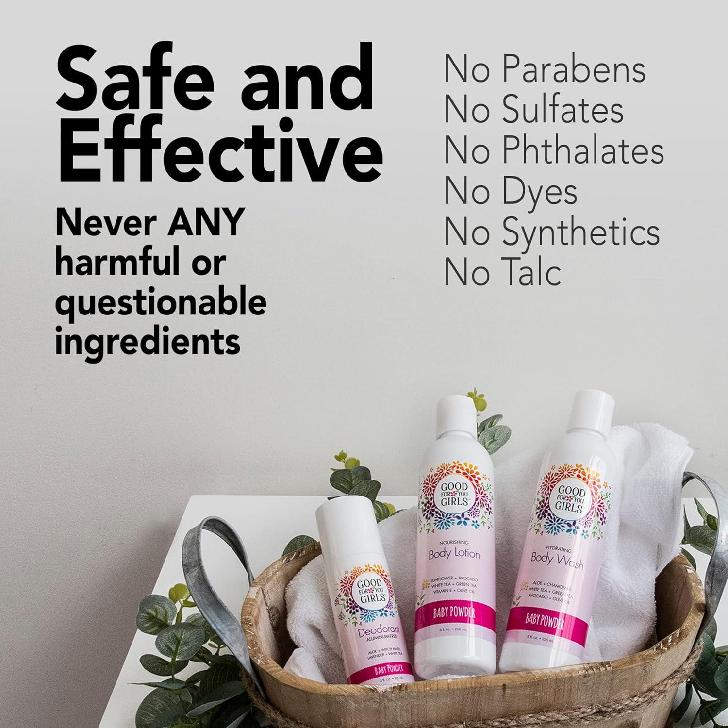 Gel de Ducha Natural Good For You Girls 236.6 ml - Aloe y Aguacate