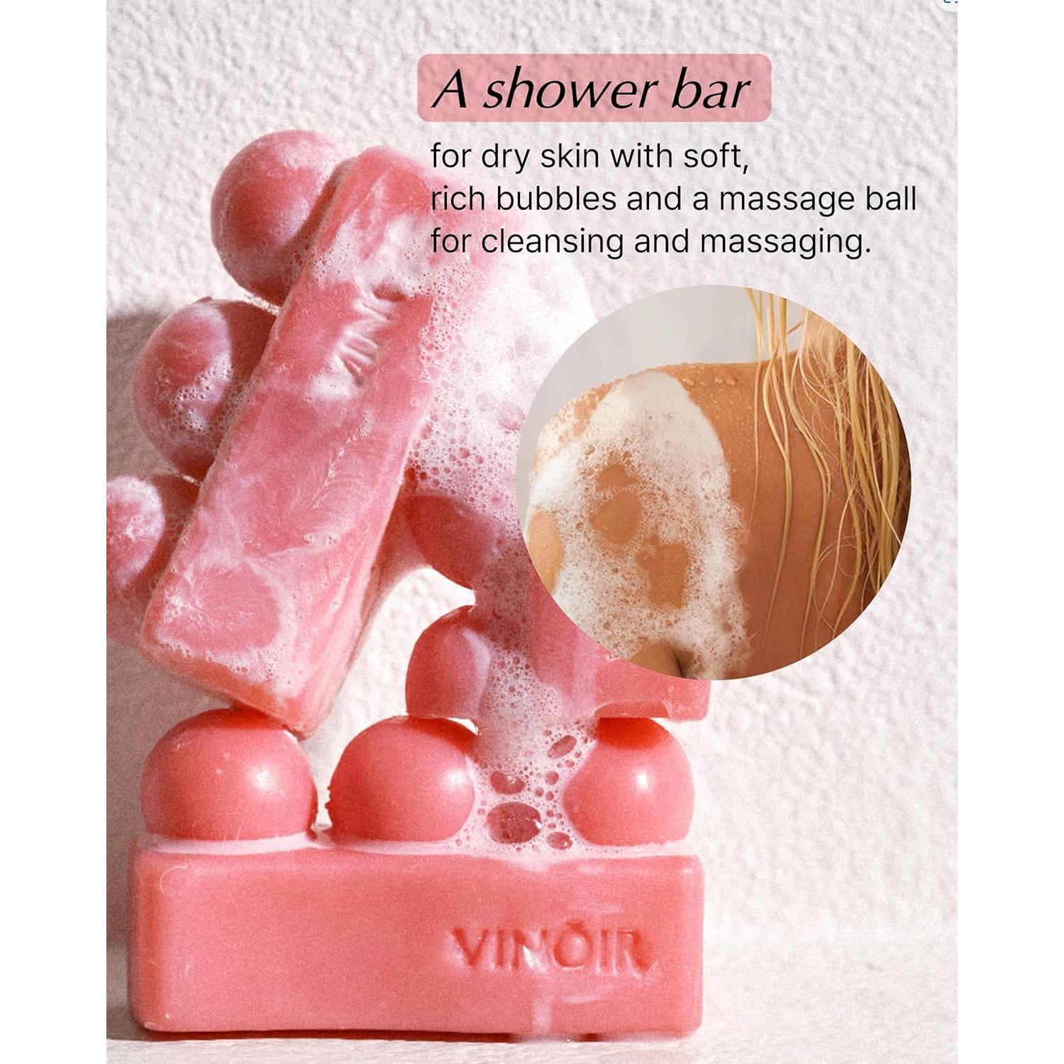 Barra de Ducha Decantadora VINOIR SIPPING DUSK 99g - Aroma Frutos Rojos y Lavanda