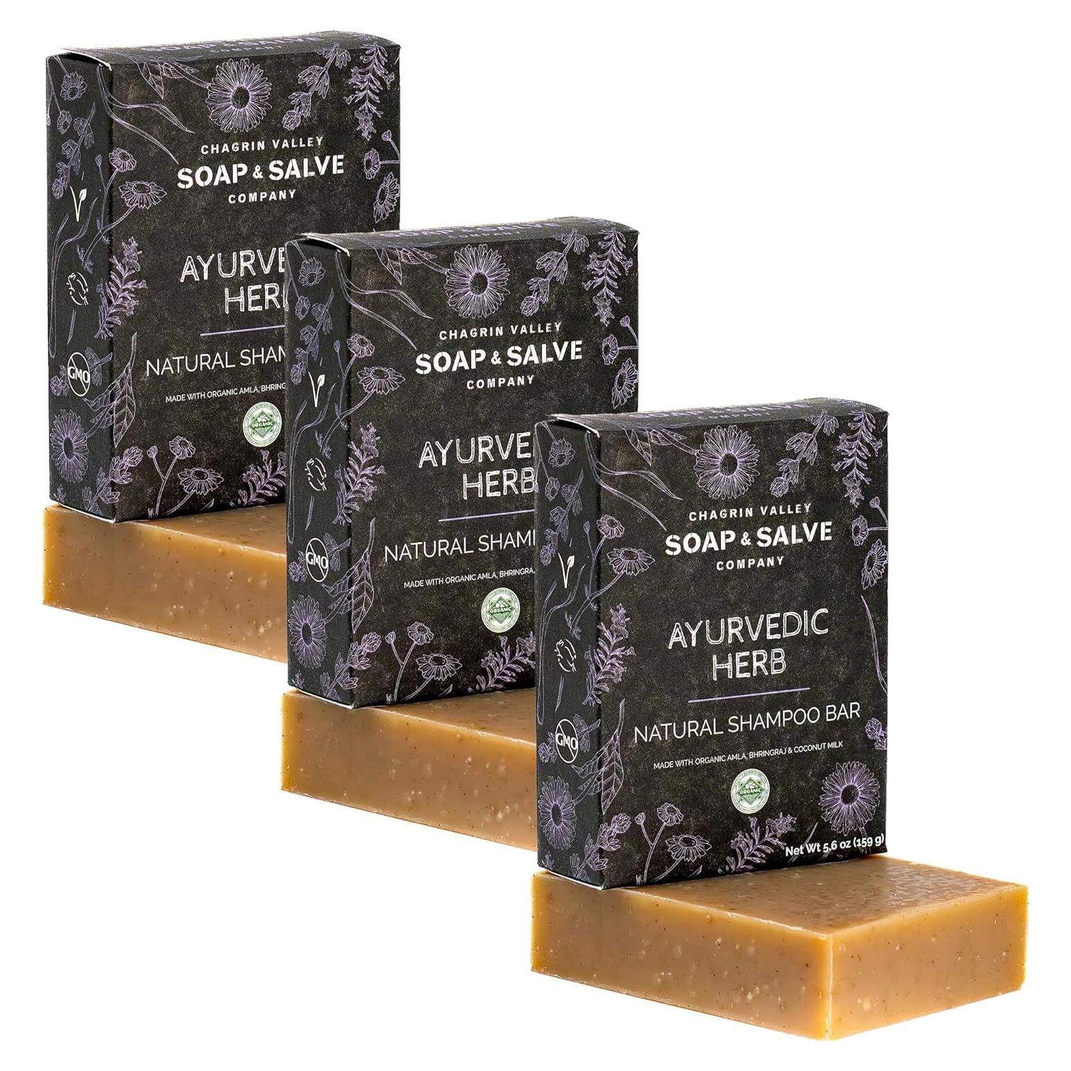 Champú Orgánico Ayurvédico Chagrin Valley 3PK - Sin Sulfatos