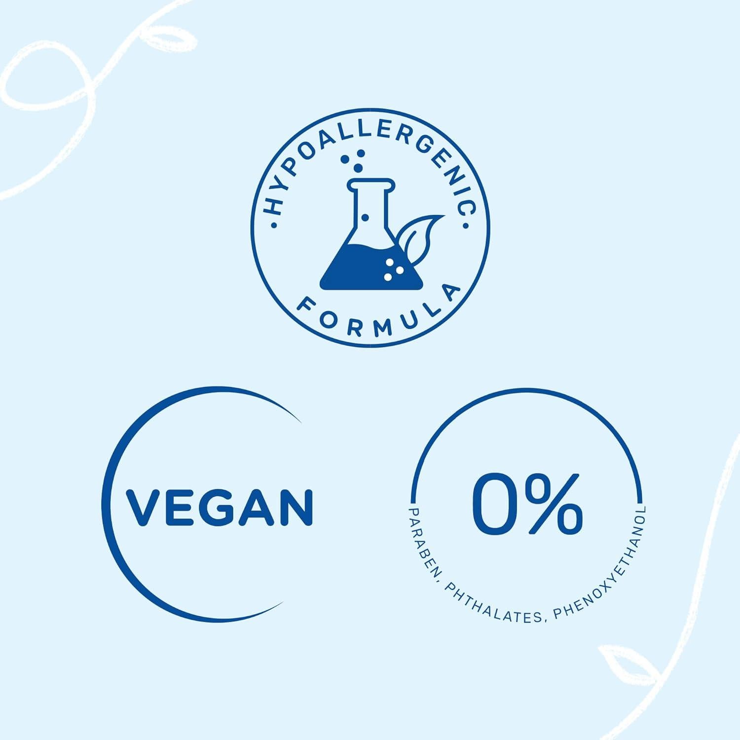 Mustela Baby Bath Time Essentials Gift Set - Natural & Plant-Based Baby Skin Care - 4 Items Set