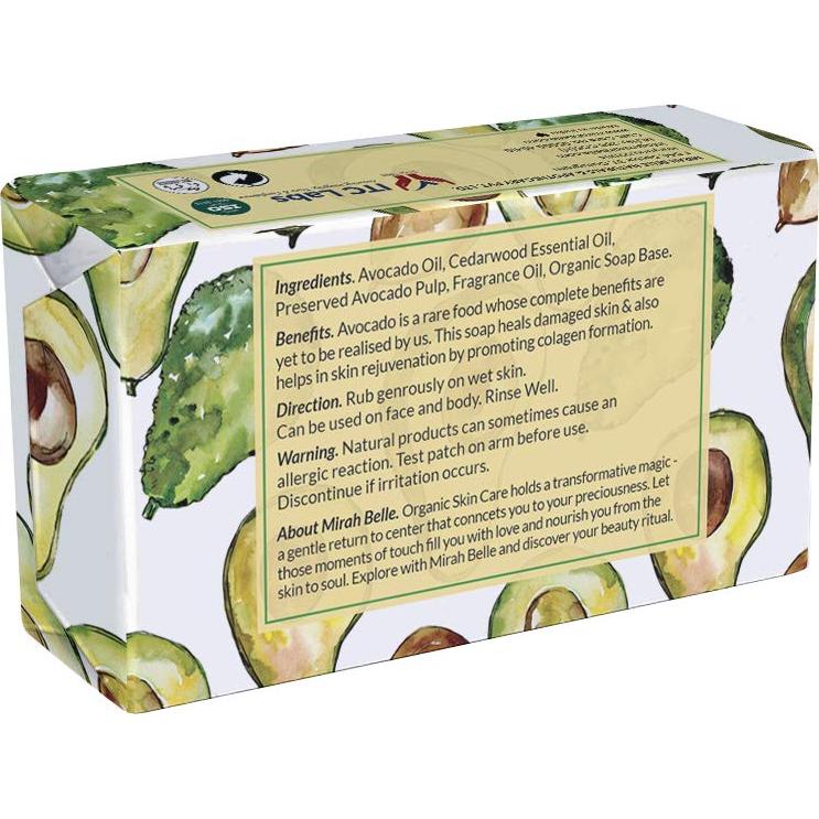 Jabón de Colágeno de Aguacate Mirah Belle - 125 g - Orgánico y Vegano