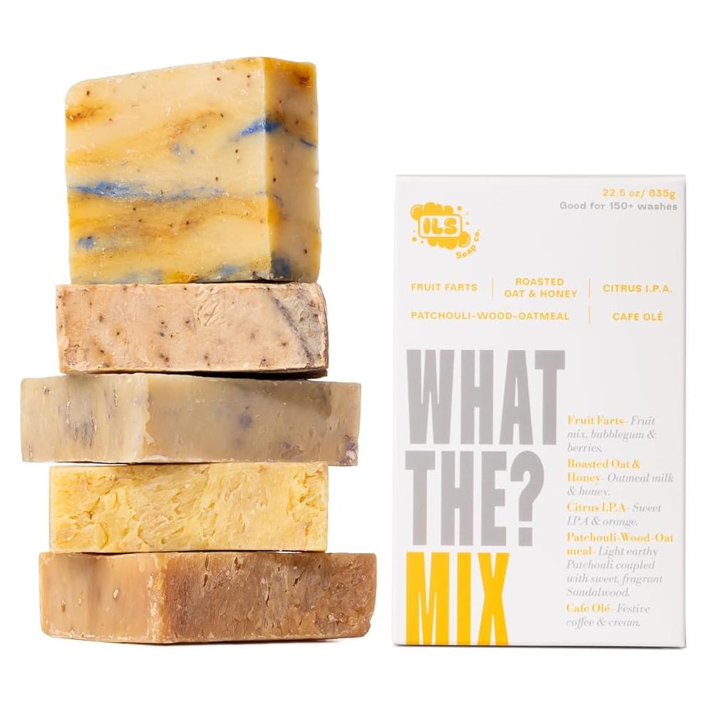 Jabón Natural Iron Lion - Mezcla Aromas 5 Paquete 100% Vegano