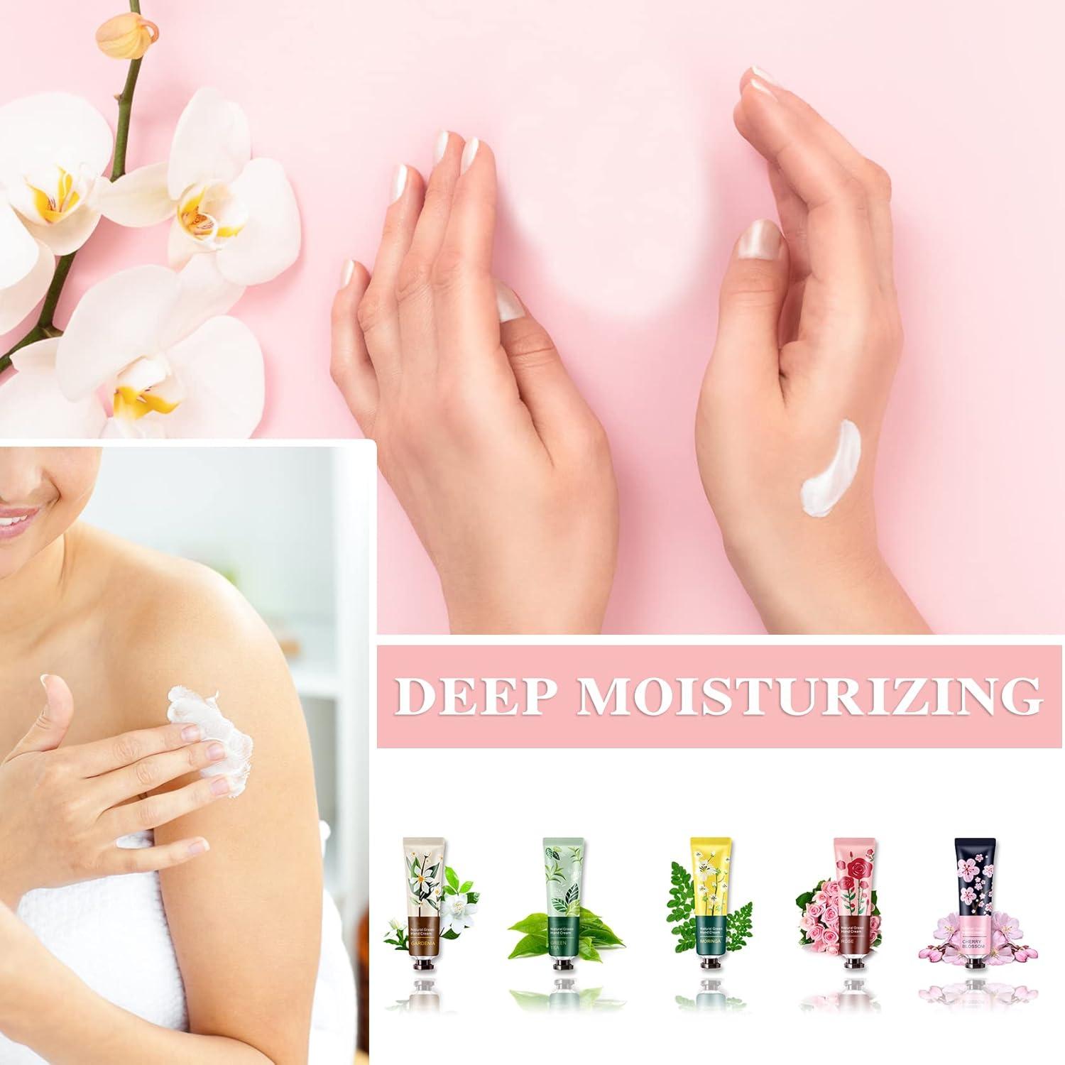 Set de 5 Cremas de Manos Hidratantes Fusang 30ml Aromáticas