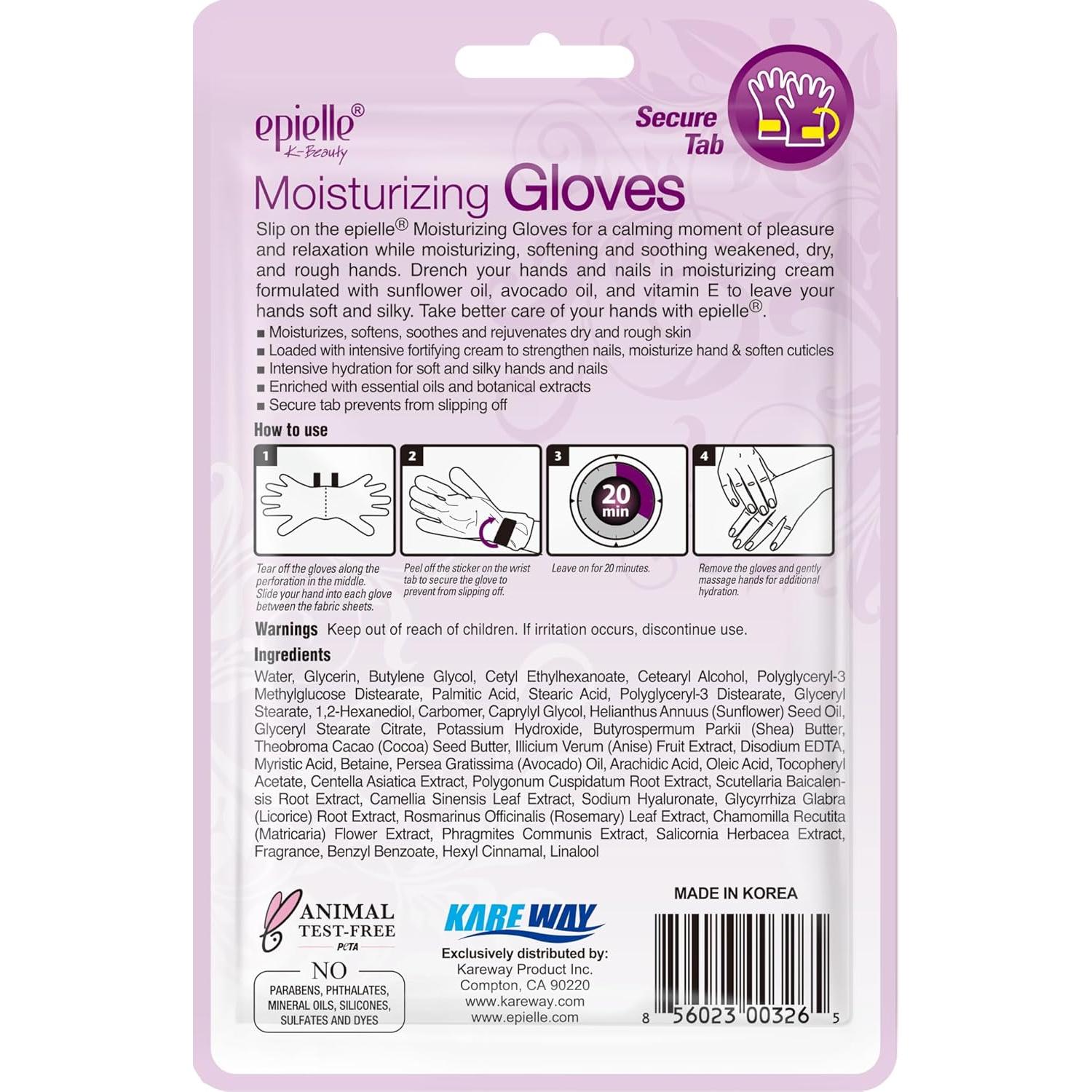 Mascarillas Hidratantes para Manos Epielle 6 Pares - Cuidado Coreano