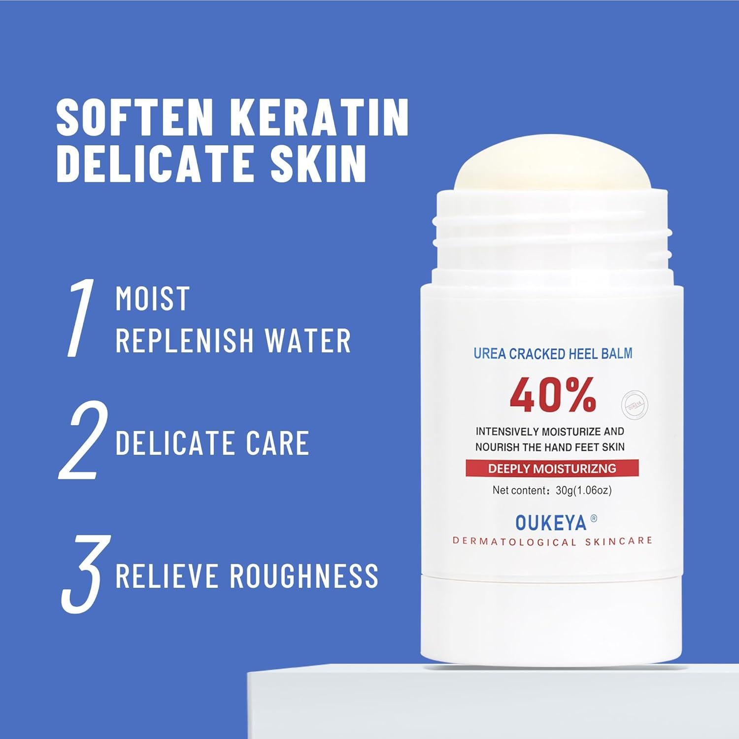 Crema de Urea 40% OUKEYA para Pies y Manos - Balsamo Hidratante