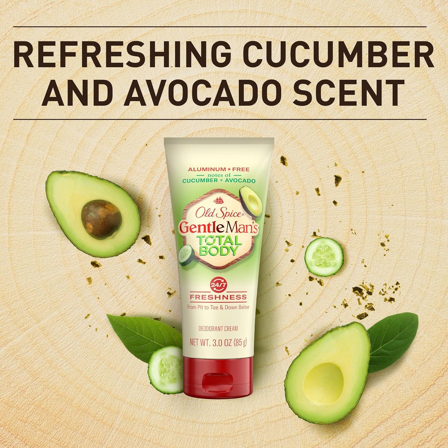 Crema Desodorante Corporal Old Spice 85 g - Pepino y Aguacate