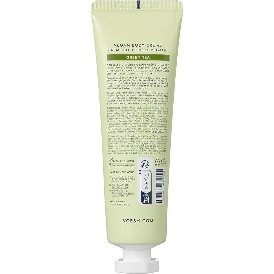 Loción Vegana Voesh Nueva York Velvet Luxe Té Verde 85g