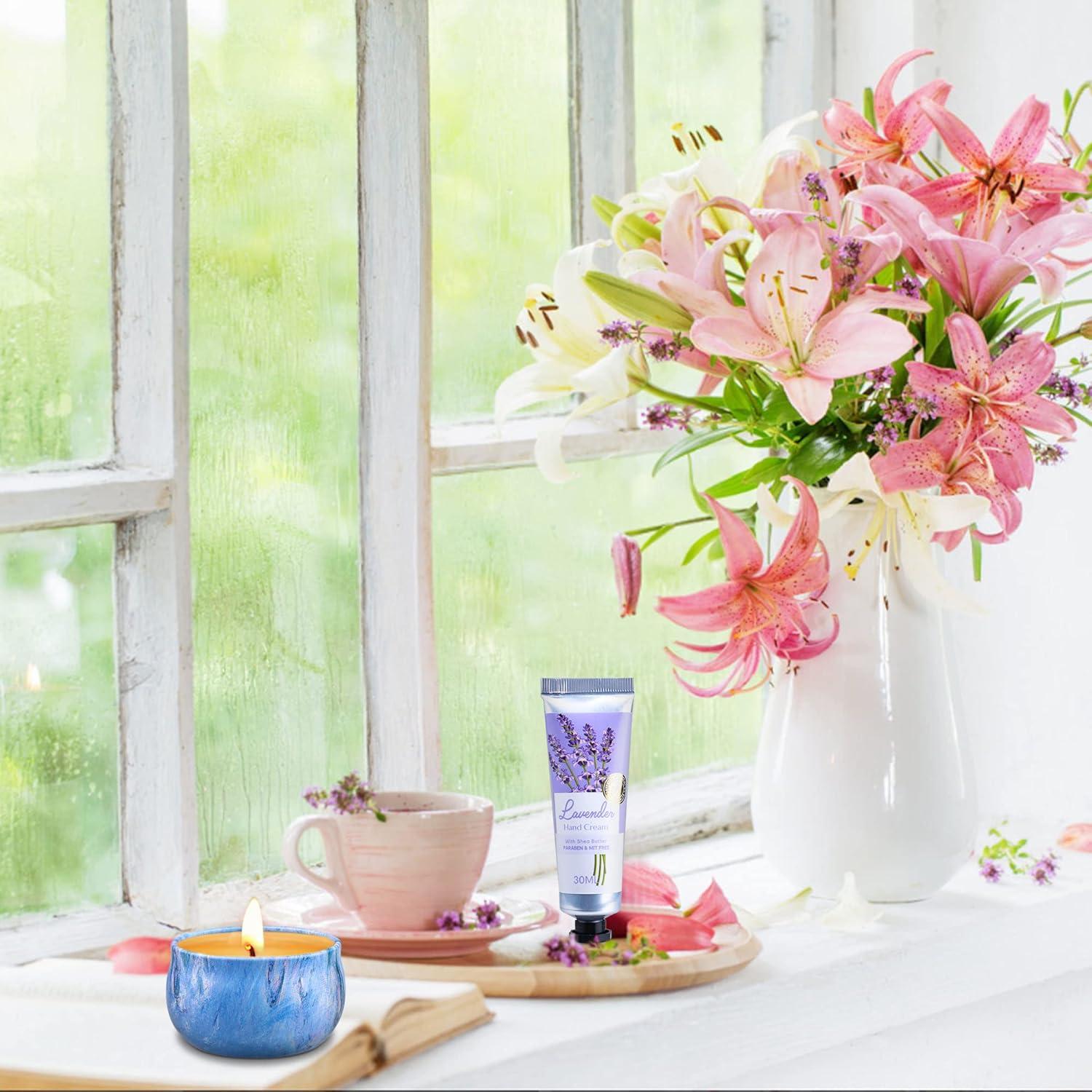 Cesta de Regalo para Mujeres KIYTARBOO con Velas y Loción