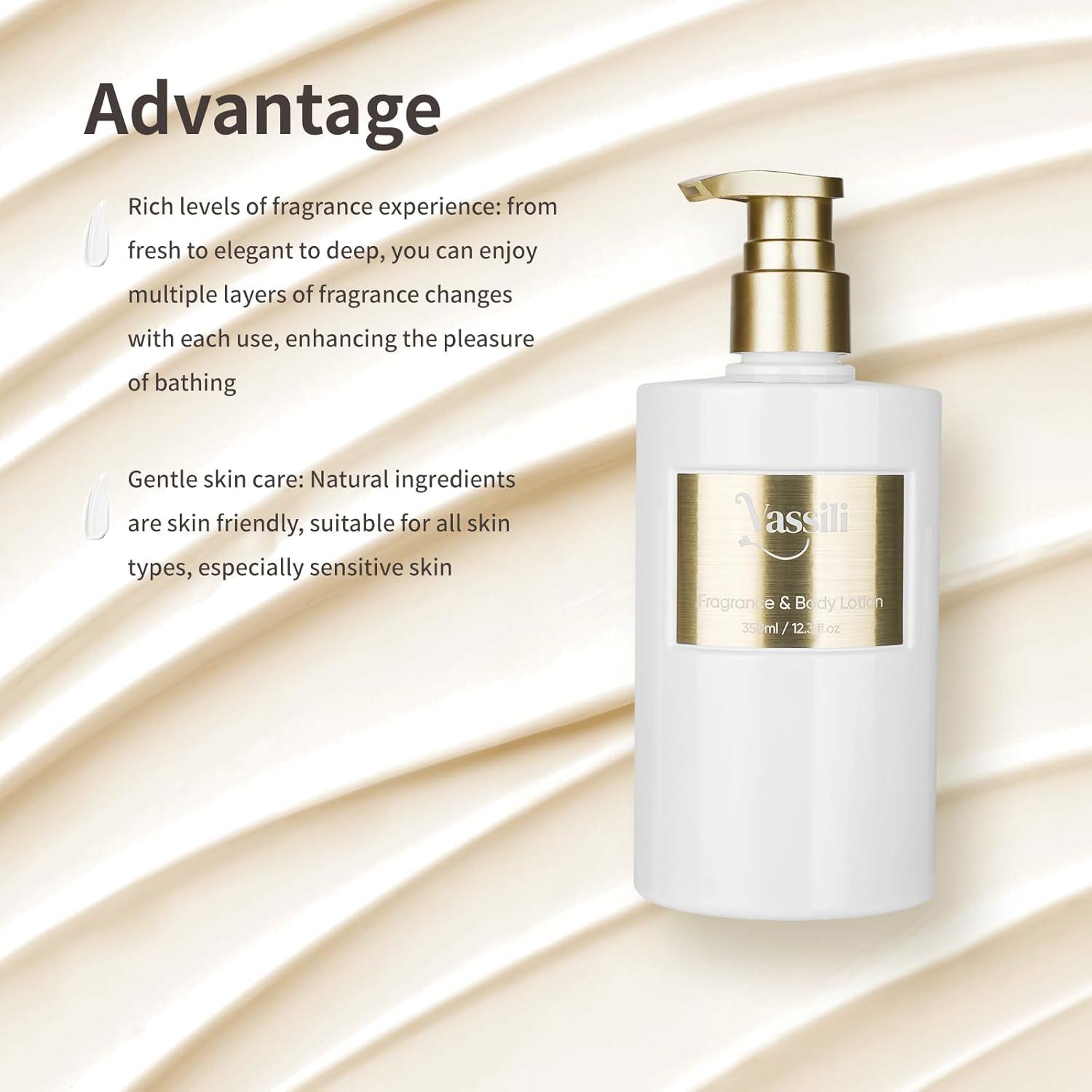 Loción Corporal Reafirmante Vassili 365 ml Hidratante Piel Seca