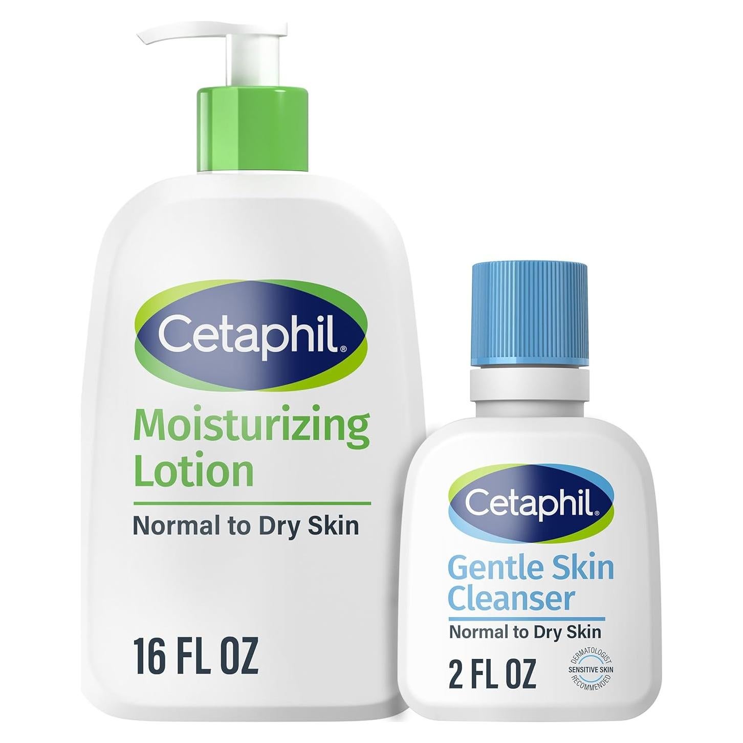 Cetaphil Loción Hidratante 473 ml + Limpiador Suave 59 ml