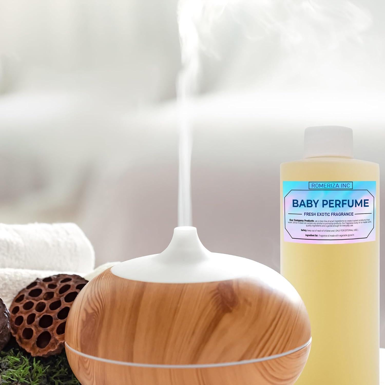 Aceite Corporal Unisex ROMERIZA 118 ml Aroma Bebé Hidratante