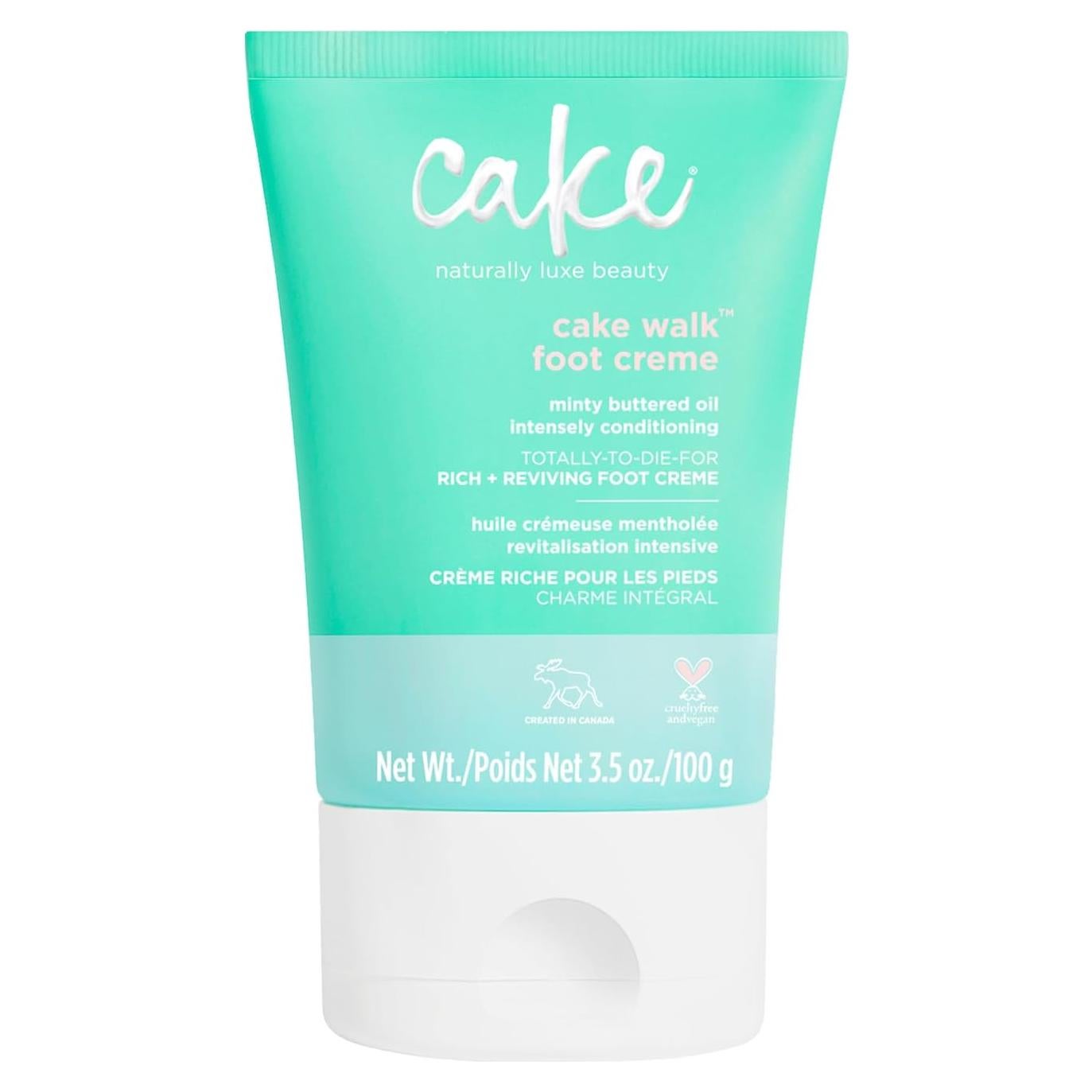 Crema para Pies Cake Beauty 103.5 ml Nutritiva y Refrescante
