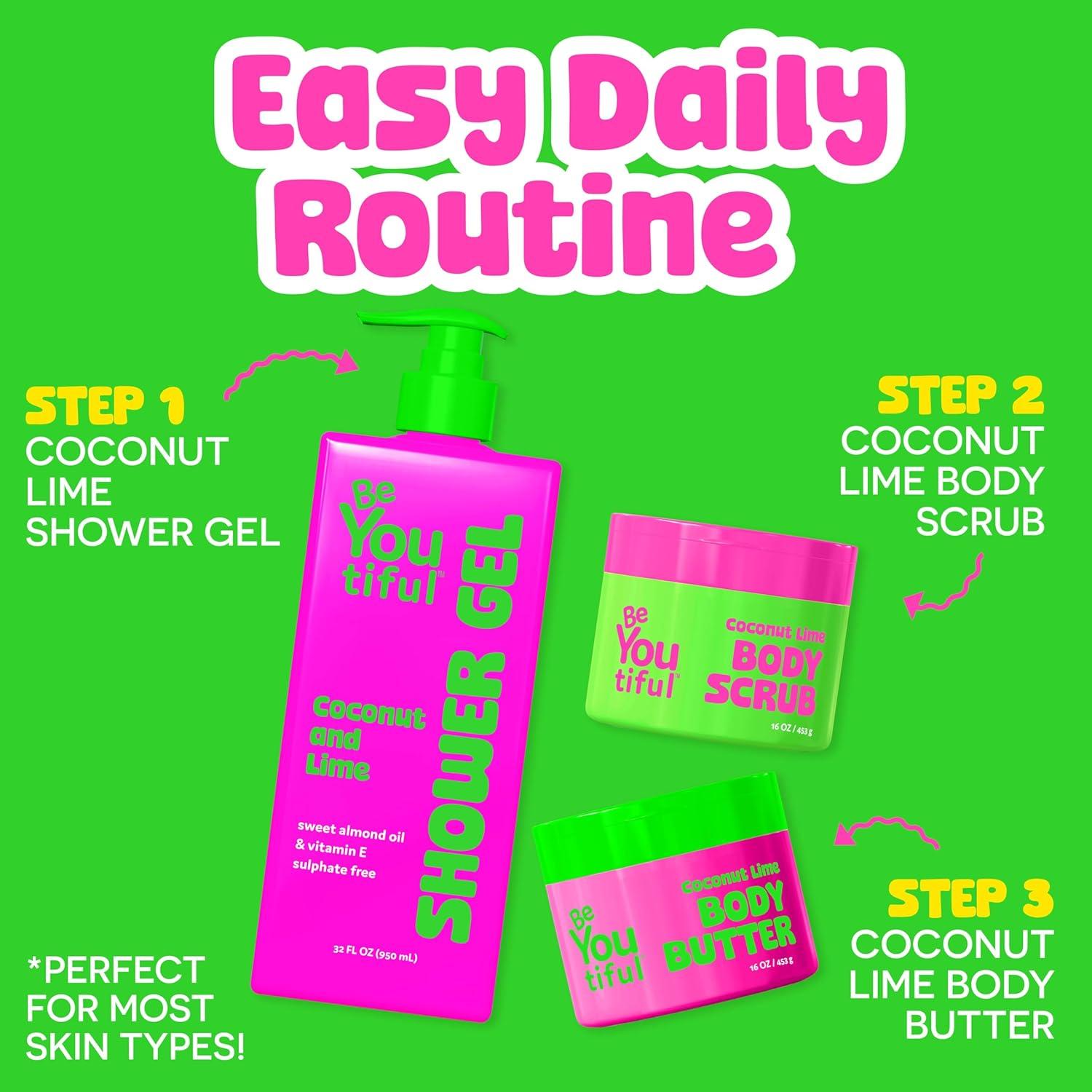 Manteca Corporal BeYoutiful Coco y Lima 453 g Hidratante