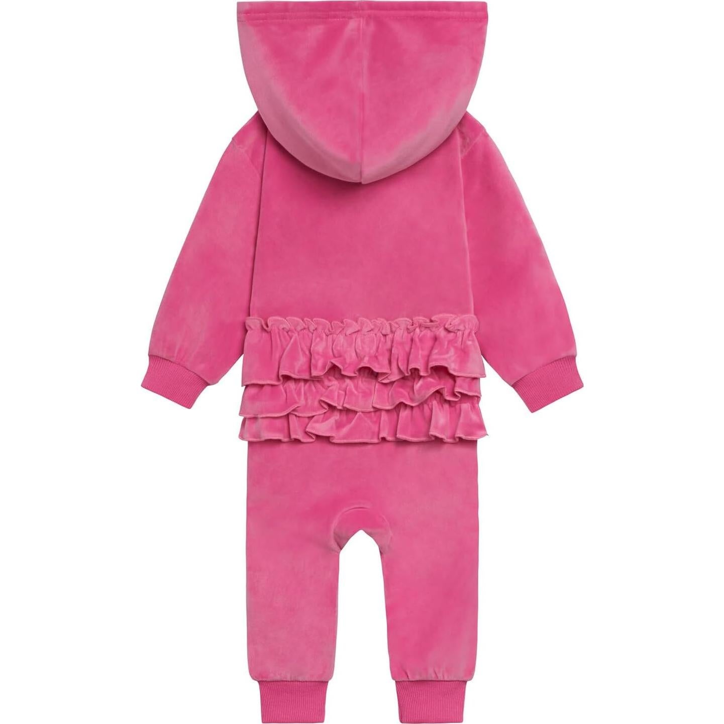 Conjunto Sudadera y Pantalones Barbie Rosa Fucsia Talla 0-2A