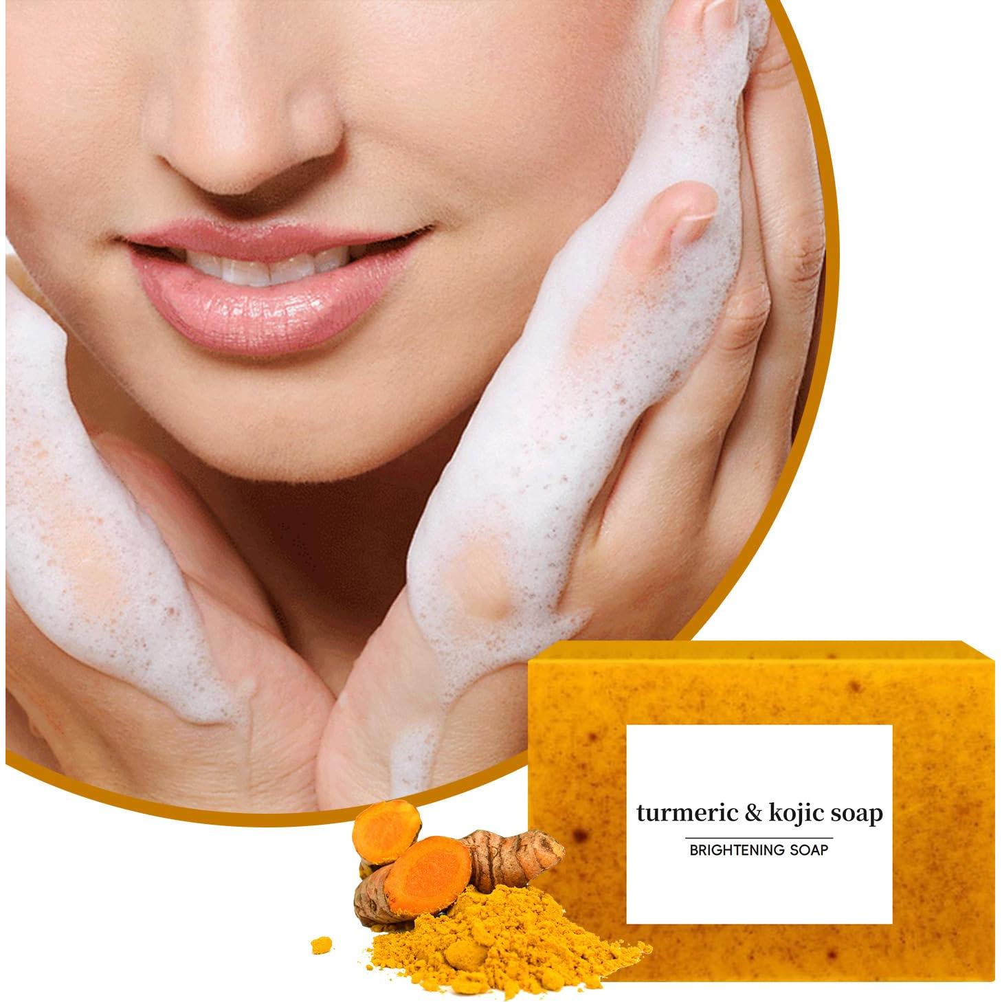 Juego de Jabón de Cúrcuma y Aceite Esencial Aacnre - 6 Piezas