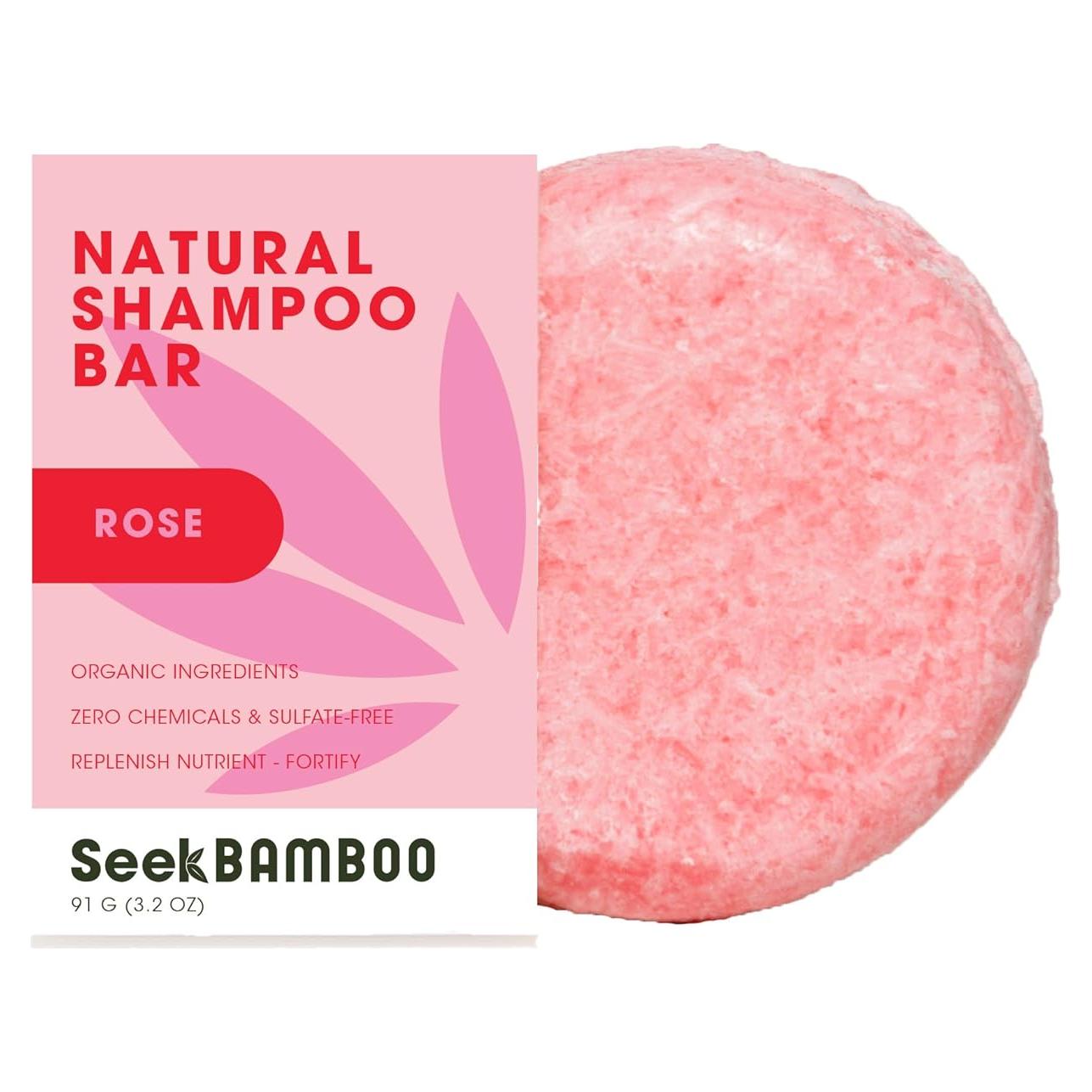 Champú Sólido Hidratante Seek Bamboo - Rosa, Aguacate y Cacao