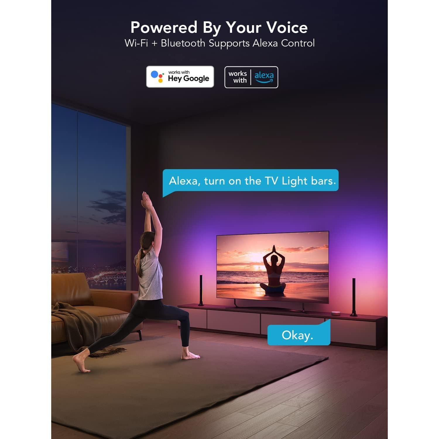 Barras de Luz Govee RGBIC 40.6 cm para TV 114-178 cm