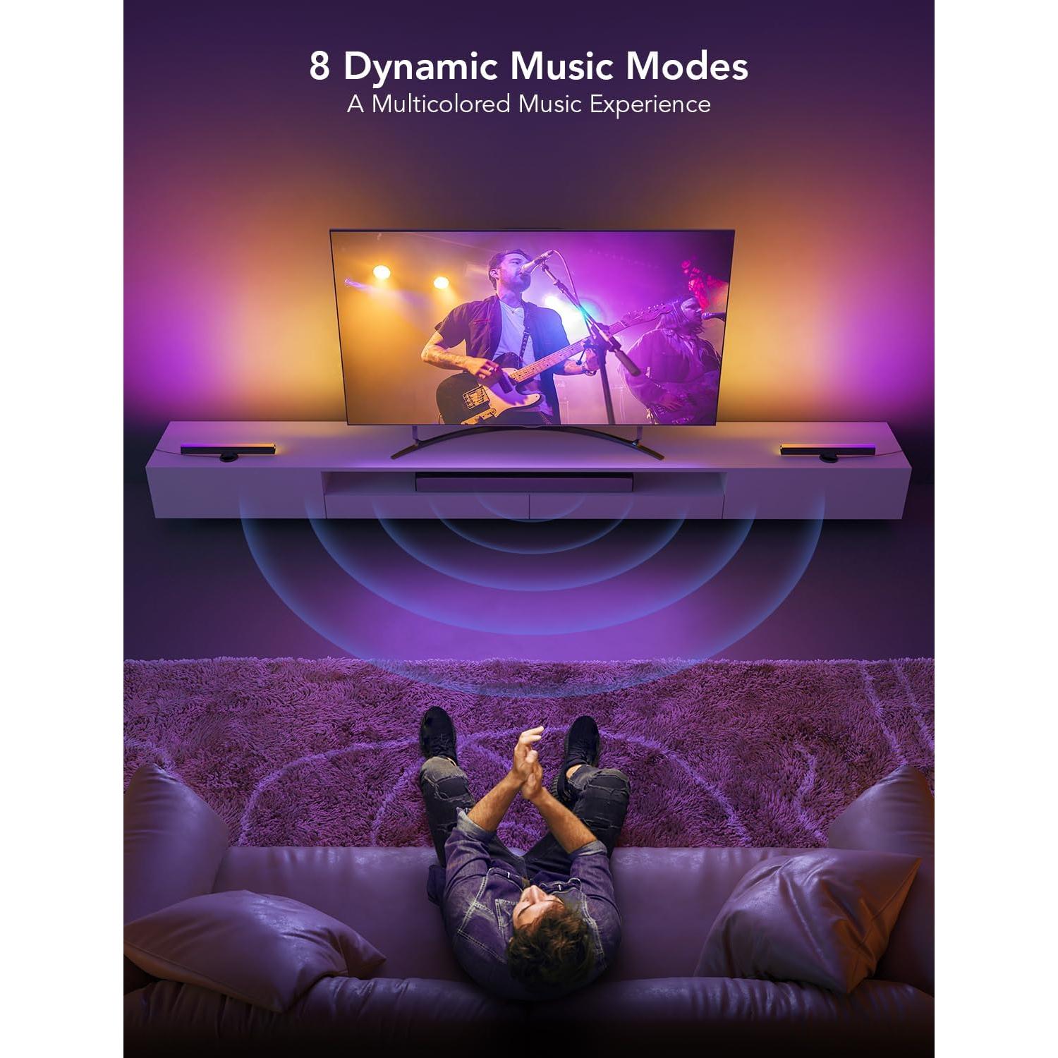 Barras de Luz Govee RGBIC 40.6 cm para TV 114-178 cm