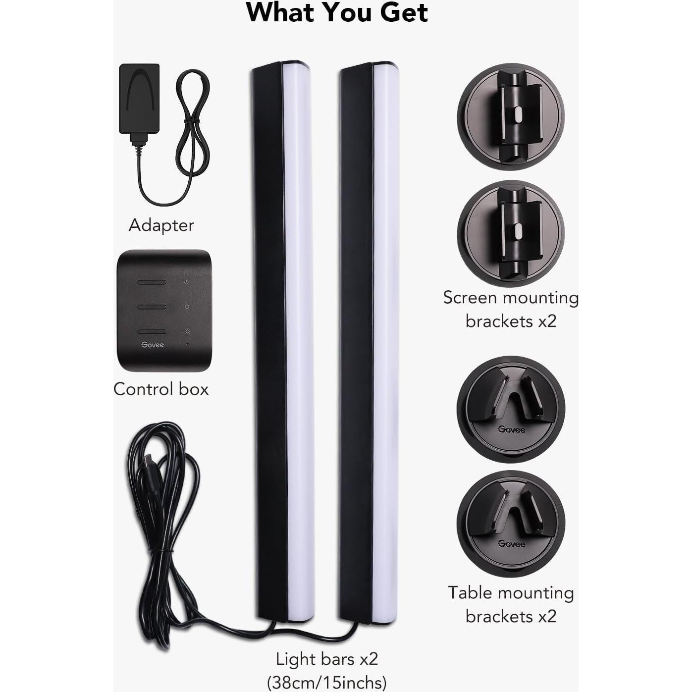 Barras de Luz Govee RGBIC 40.6 cm para TV 114-178 cm