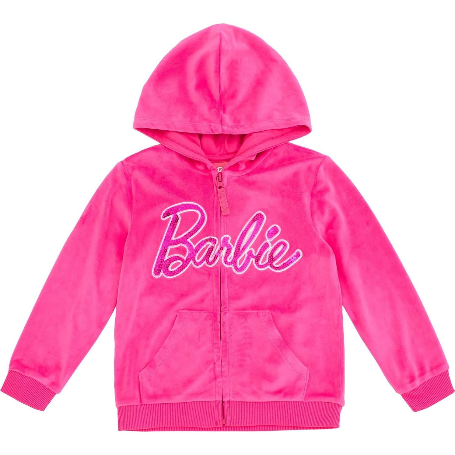 Conjunto sudadera y pantalones Barbie Rosa 5T para niñas