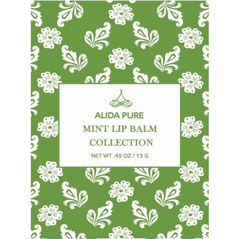 Bálsamo Labial Vegano Menta ALIDA PURE Set de 3 Tubos