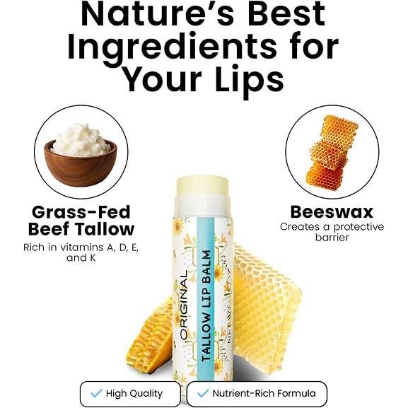 Bálsamo Labial Cattle Creek - Orgánico, Hidratación Profunda, 3 Unidades