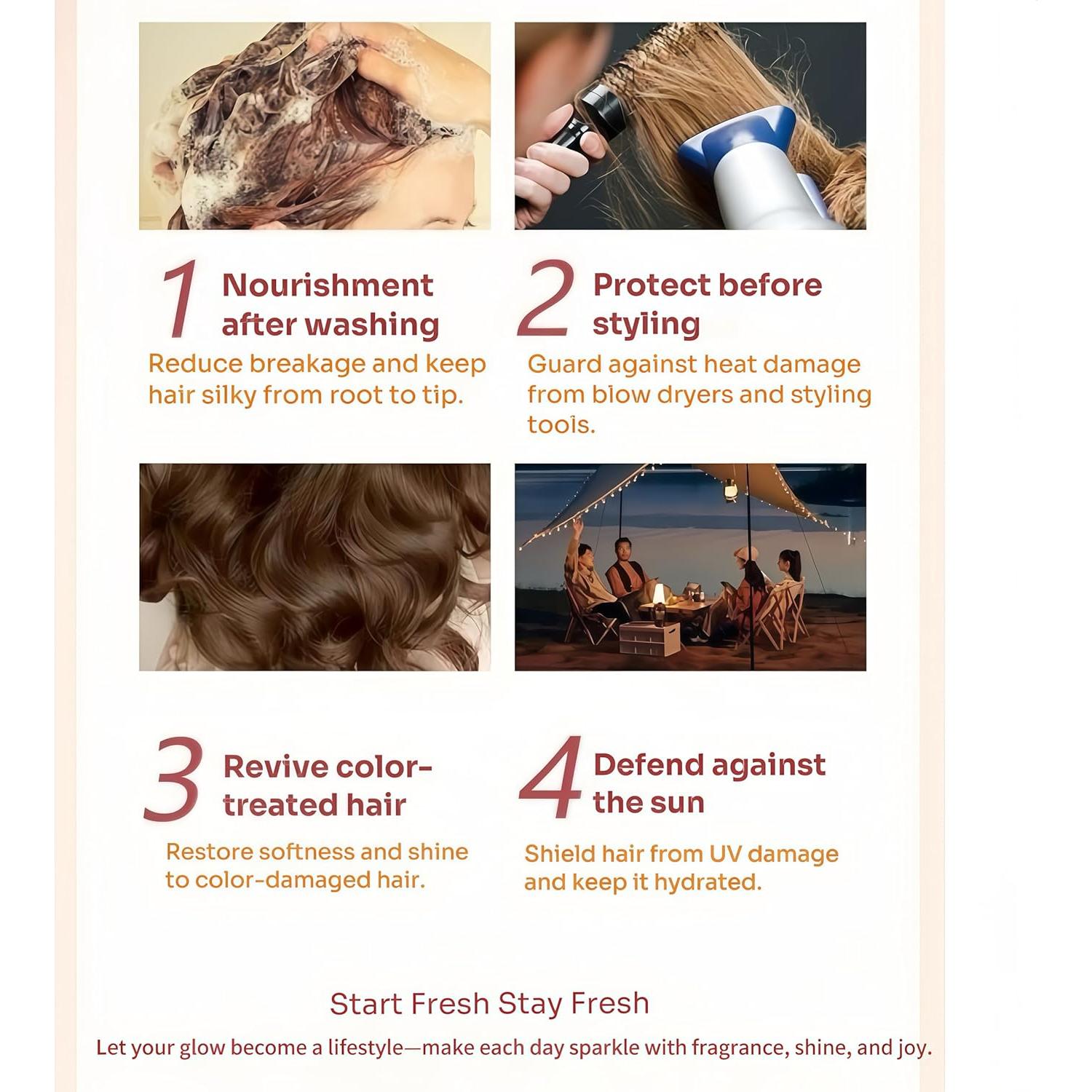 Suero de Aceite para Cabello 2 en 1 Longway - 40 Piezas