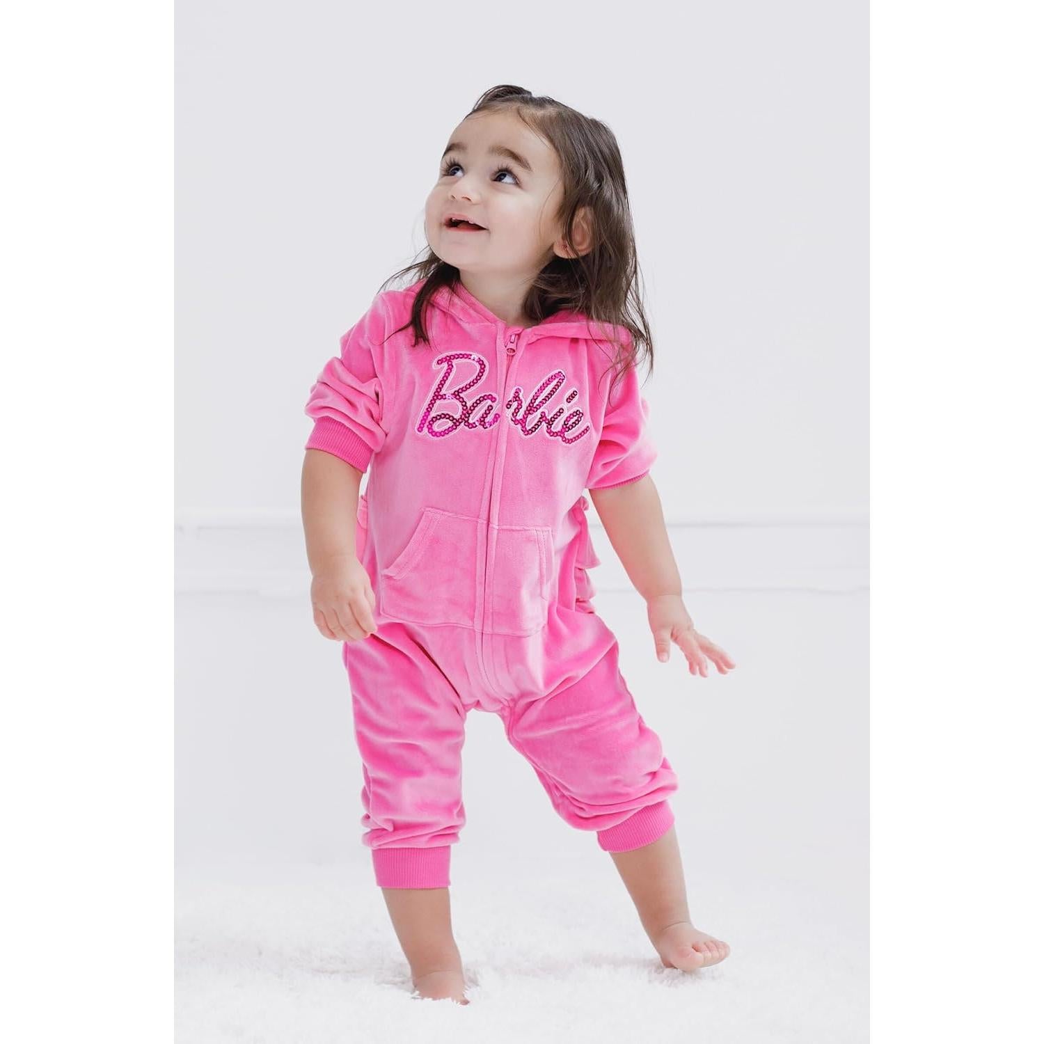 Conjunto sudadera y pantalones Barbie para niñas 18 meses