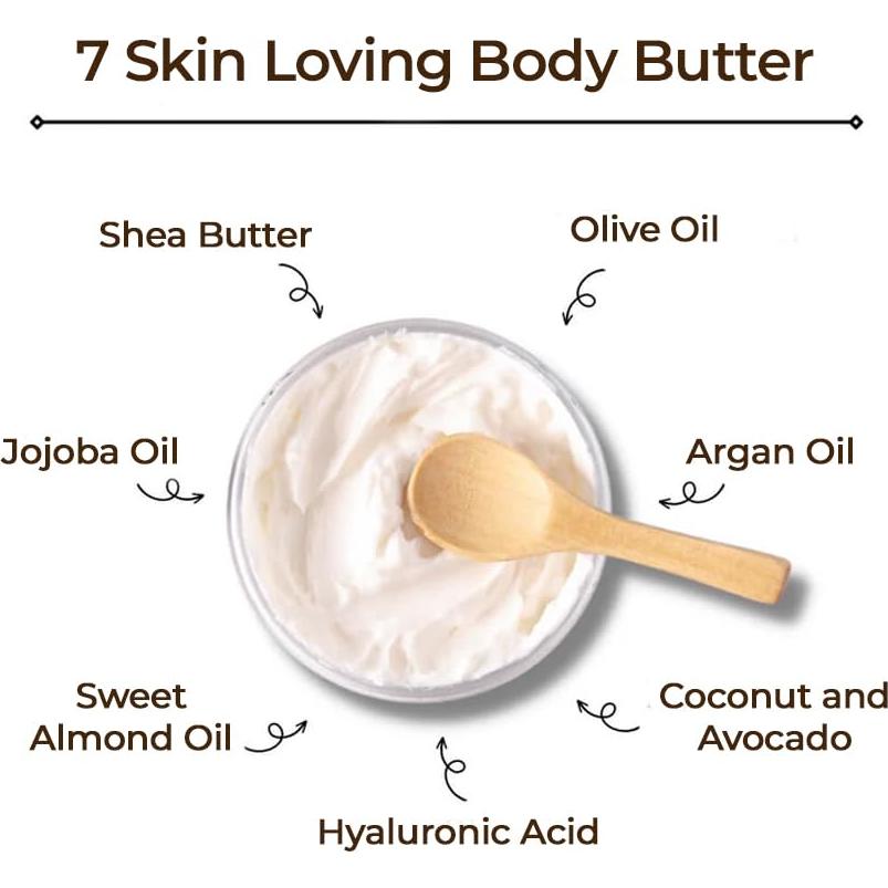 Manteca Corporal ORIGEM 226.8 g - Hidratante No Graso con Aceite de Coco y Aguacate