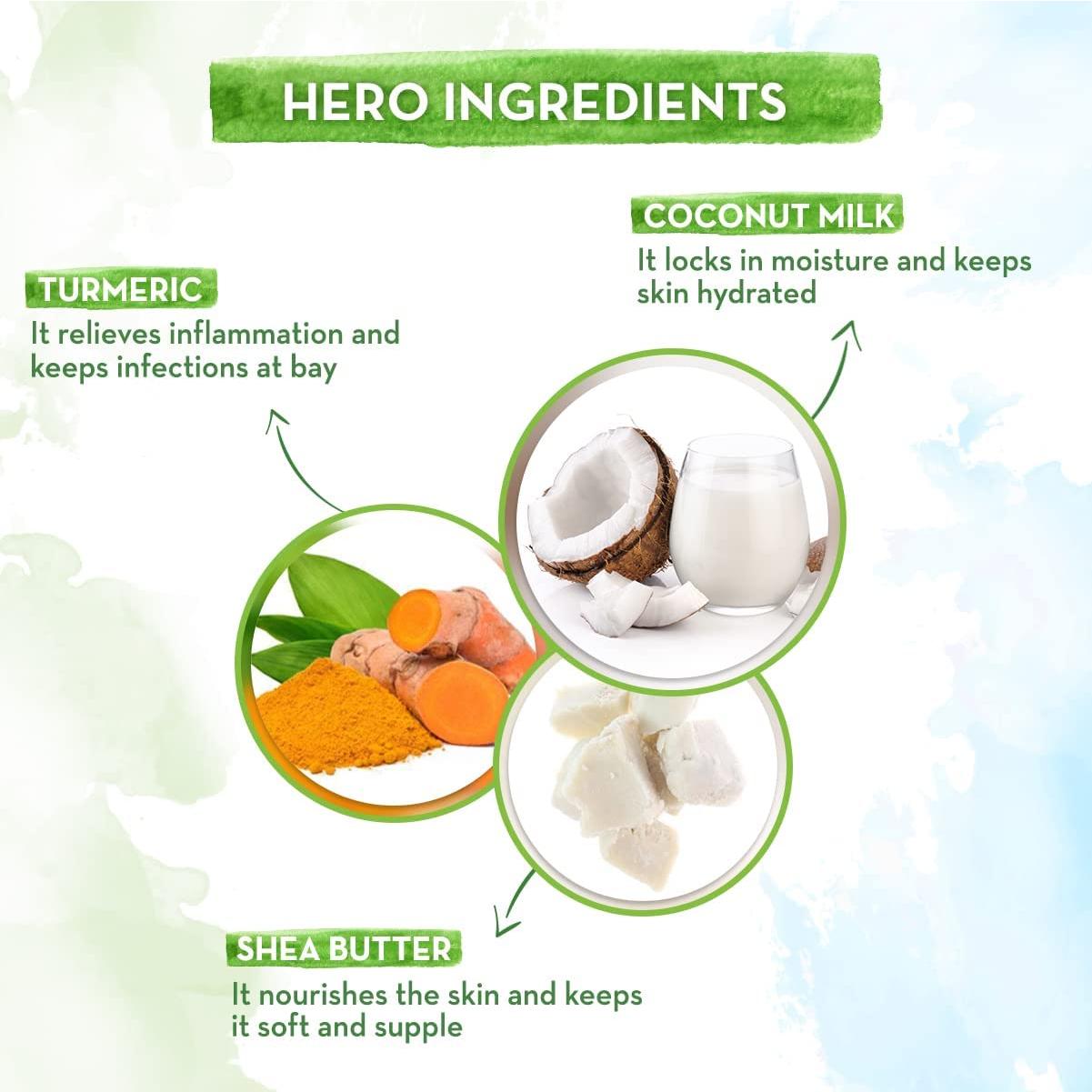 Loción Corporal Suave Coco Mamaearth 400ml para Bebés