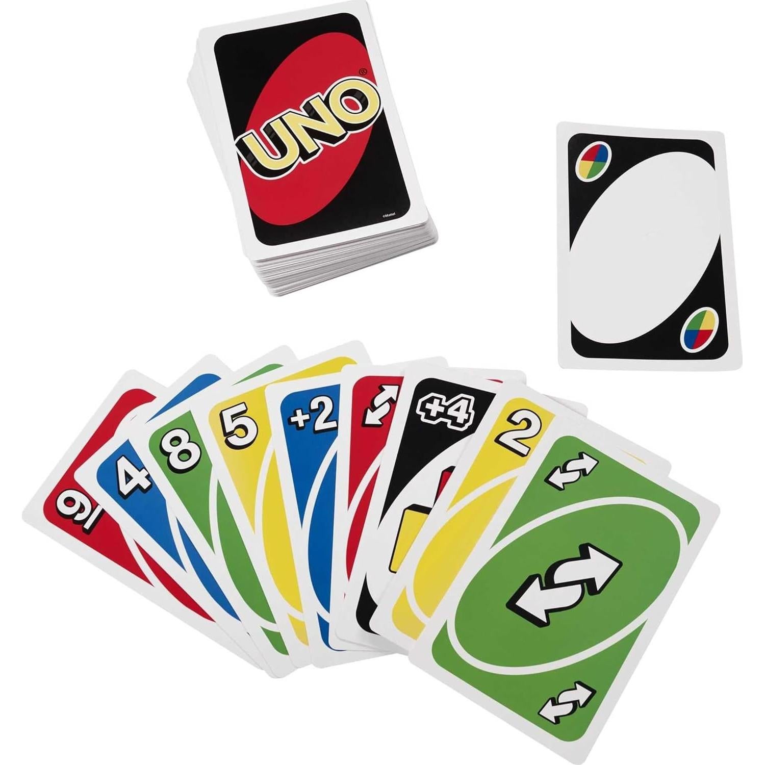 Juego de Cartas UNO Gigante Mattel para 2 a 10 Jugadores