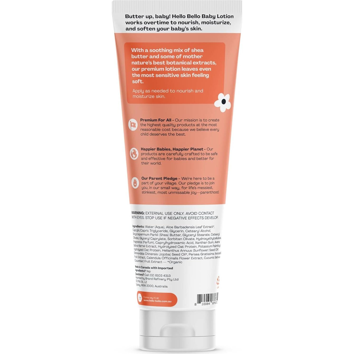 Loción para Bebés Hello Bello 240 ml Vegana Hipoalergénica