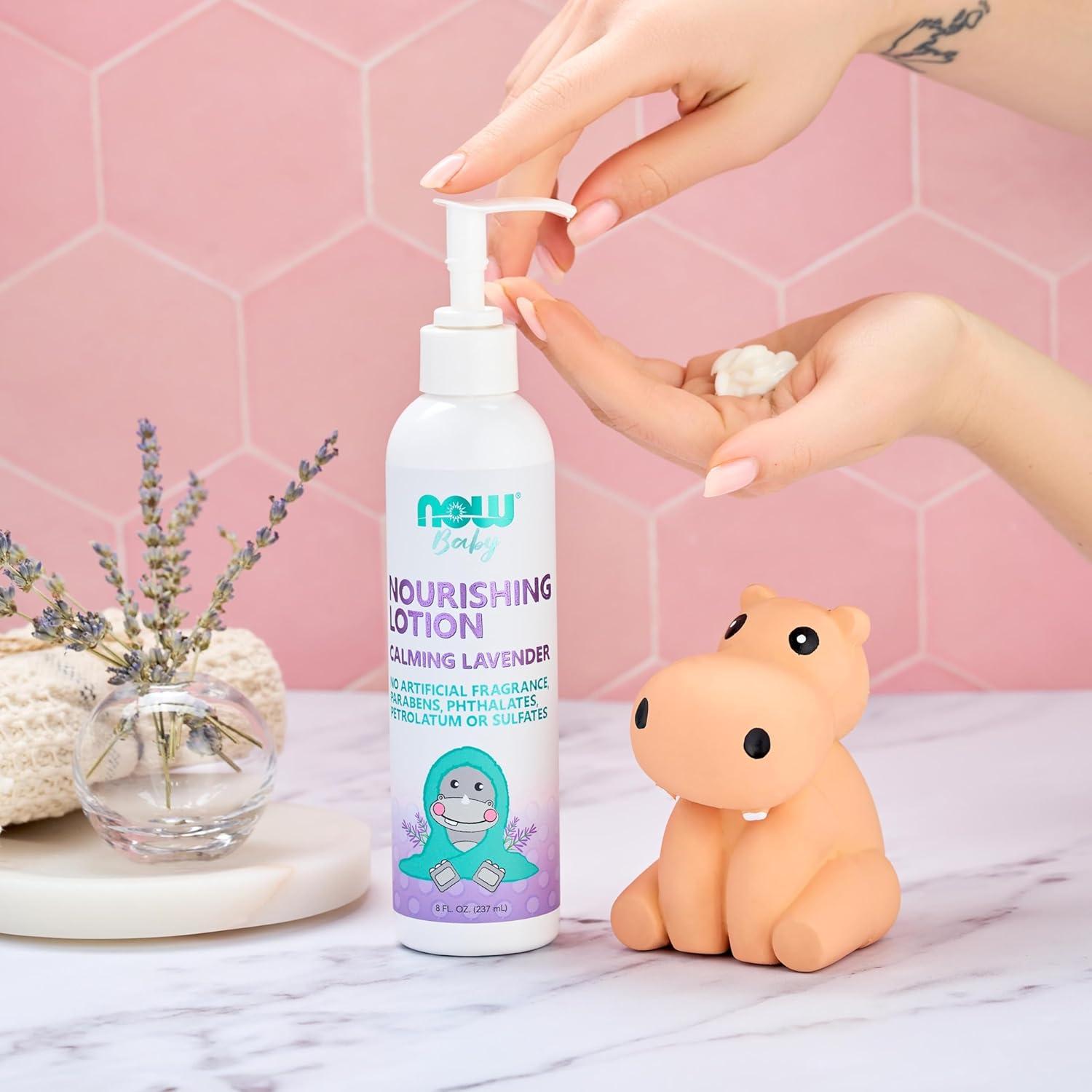 Loción Nutritiva para Bebés NOW Lavanda 236.6 ml