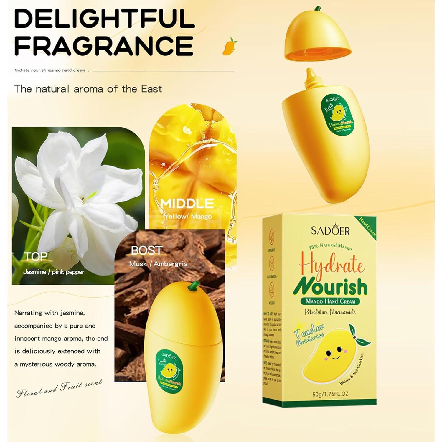 Crema de Manos Hidratante Mango CLY AMS 50g - Suave y Nutritiva