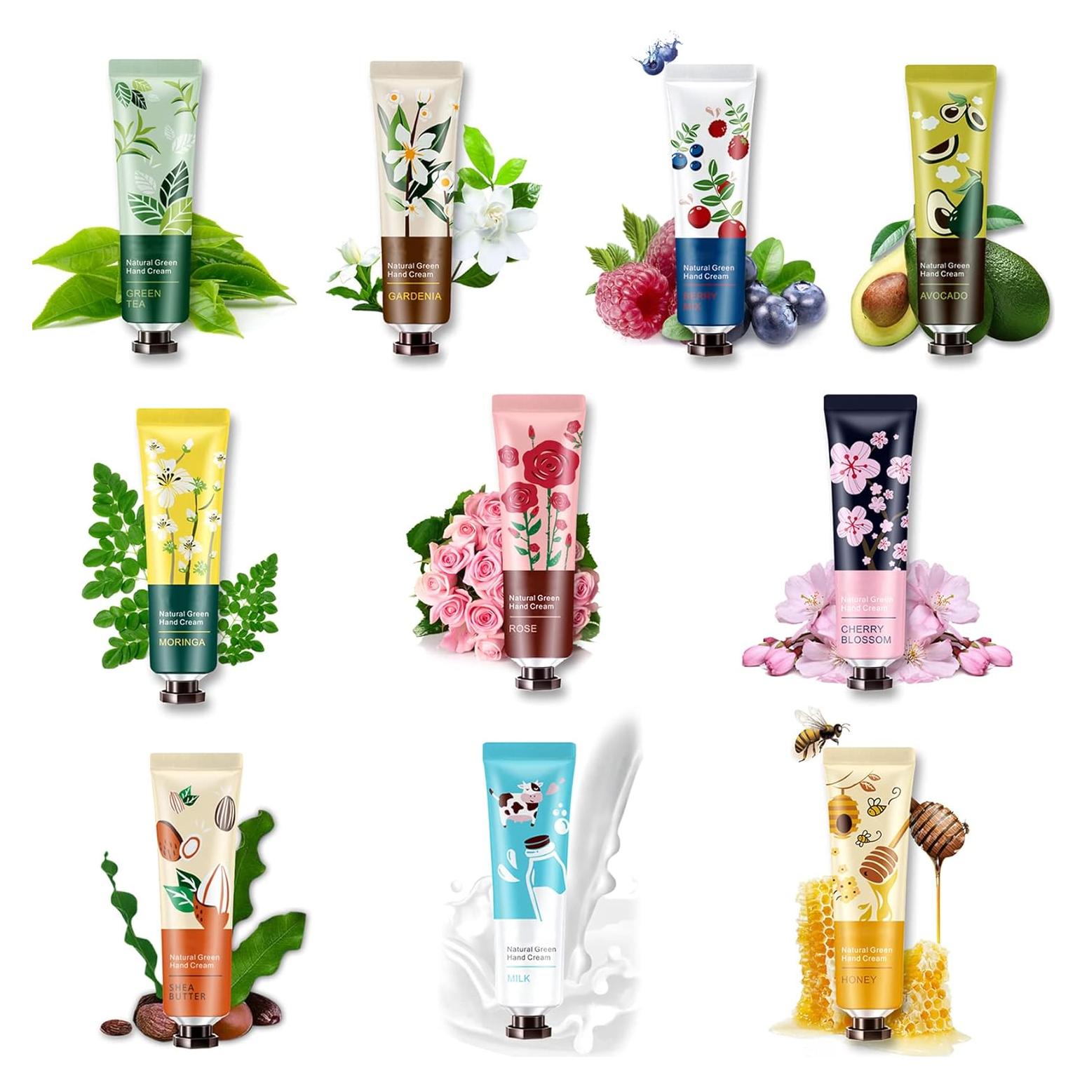 Set de 10 Crema de Manos Hidratante LZYLLS 30ml Viaje