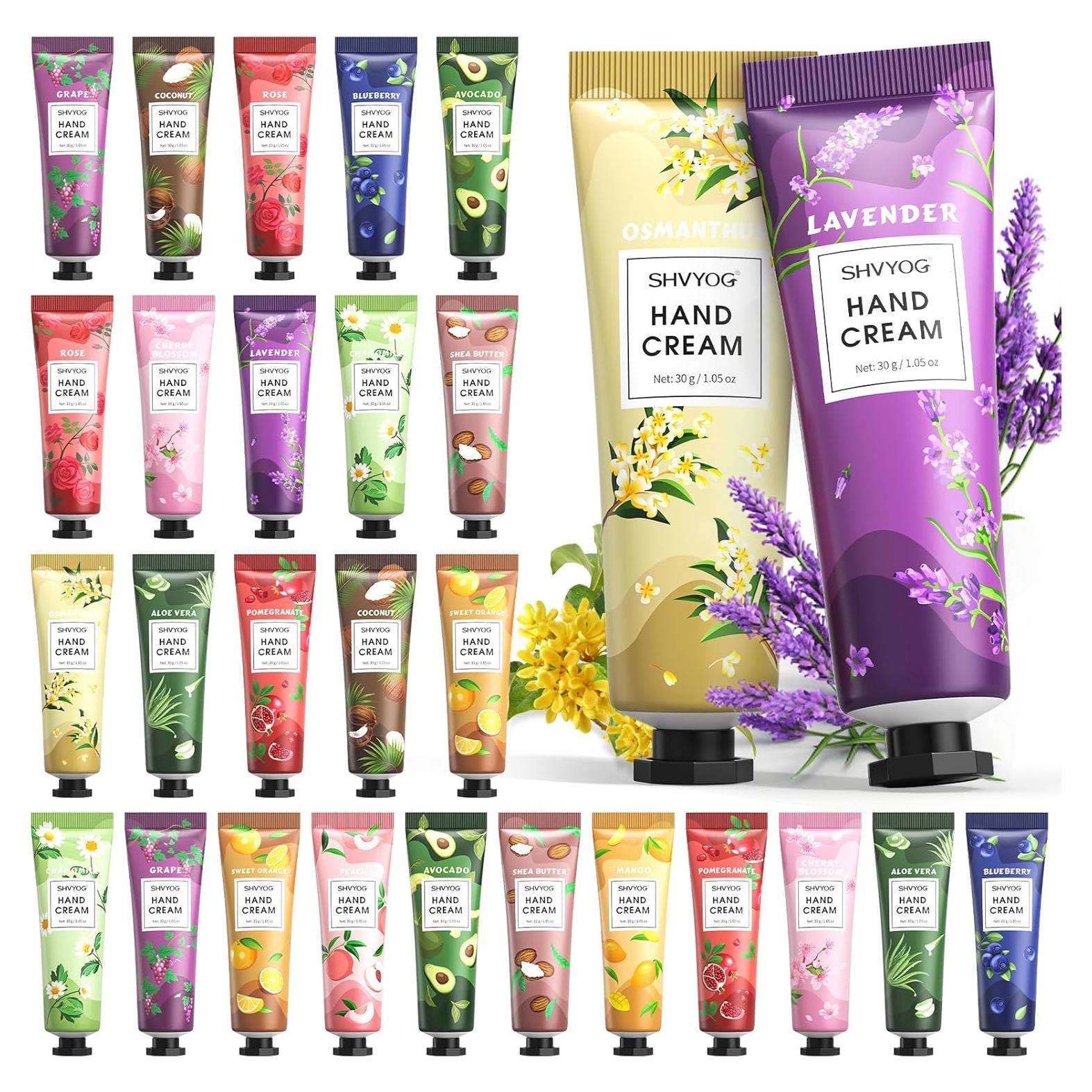 Set de 28 Crema de Manos SHVYOG 30ml Hidratante Viaje