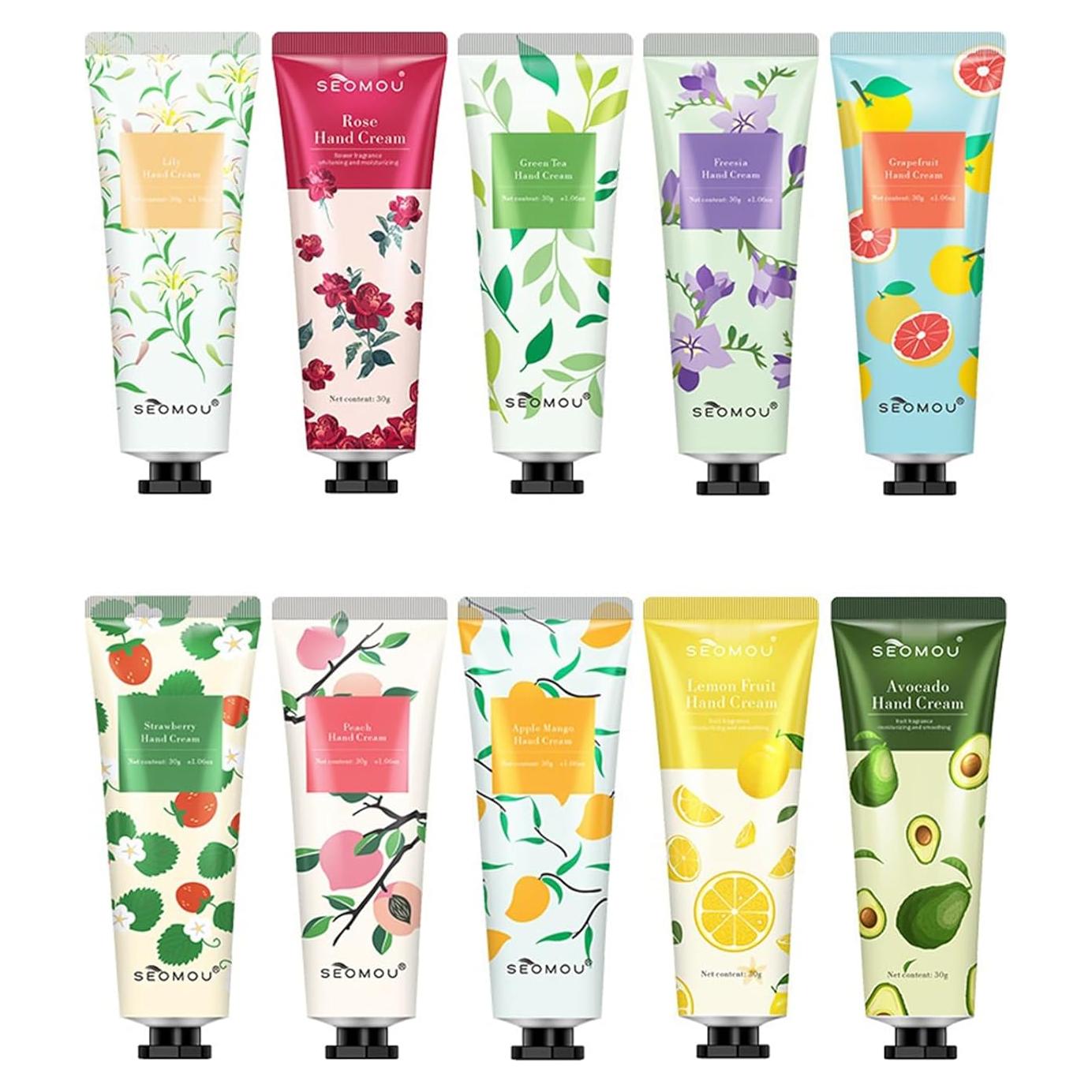 Paquete de 10 Crema de Manos Viaje YoTreNwBe 30g Hidratante