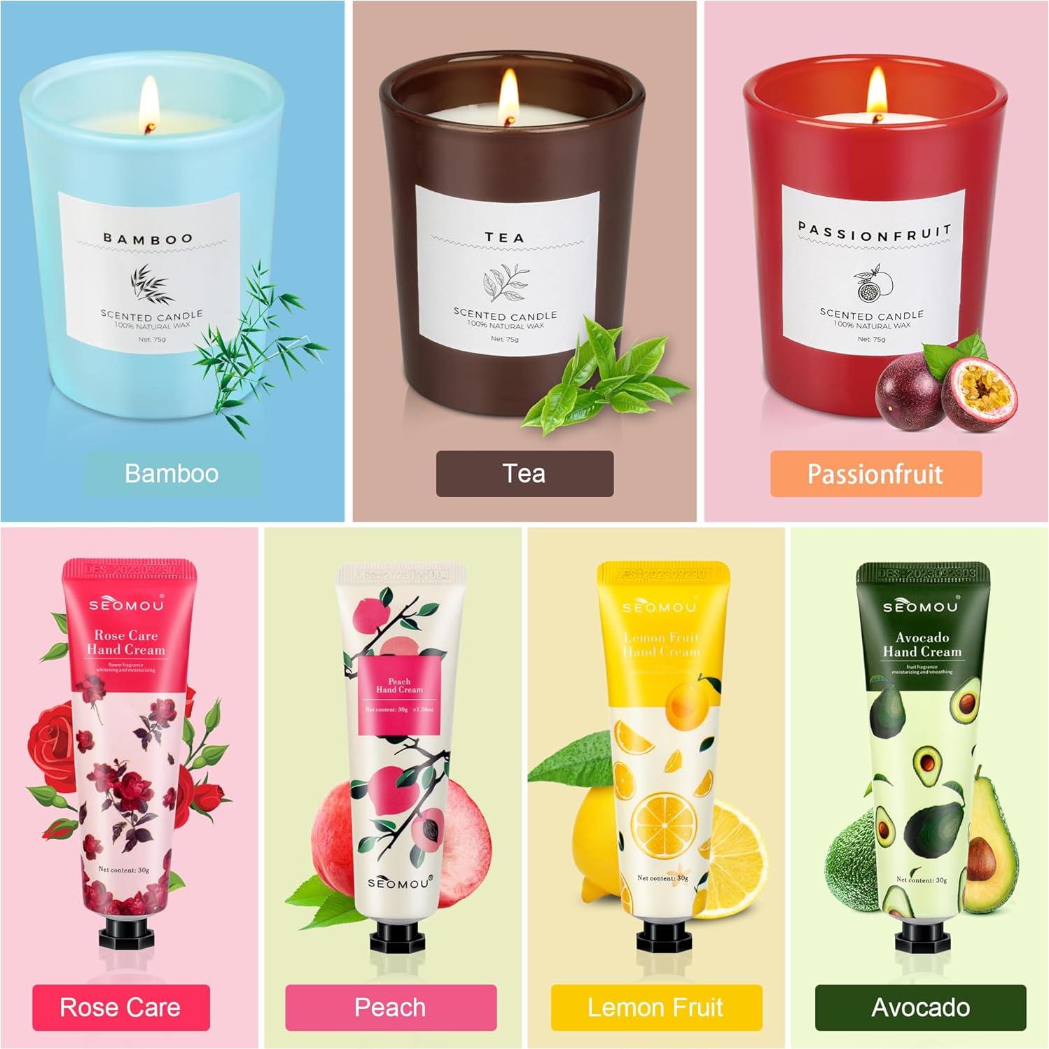 Set de Regalo Crema de Manos y Velas Aromáticas FURNIZONE