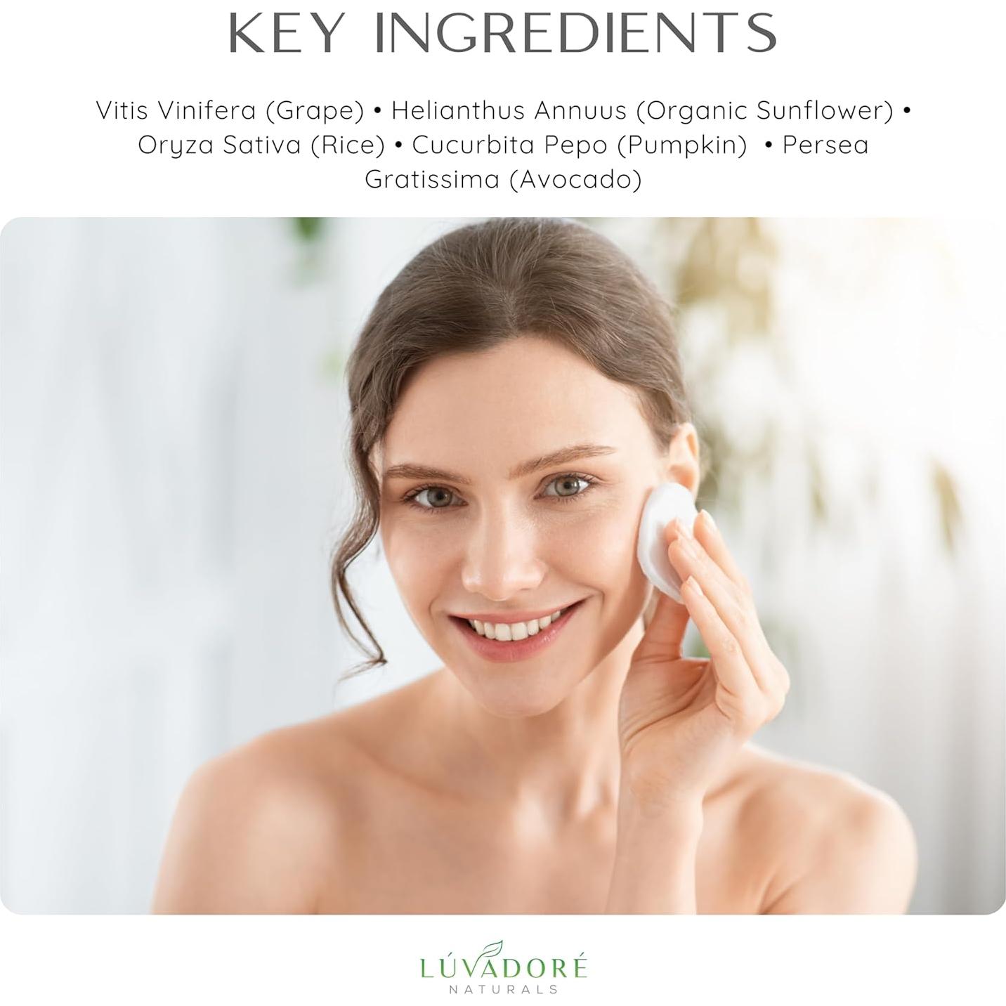 Limpiador Facial Doble Diario Luvadore 2 en 1 Aceite 113g