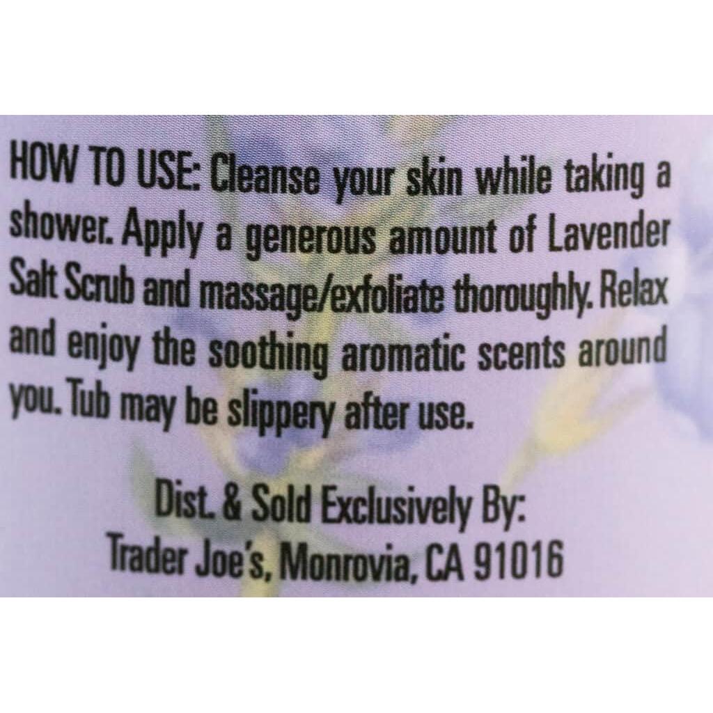 Exfoliante de Sal de Lavanda Trader Joe's 2 Paquetes 1.41kg
