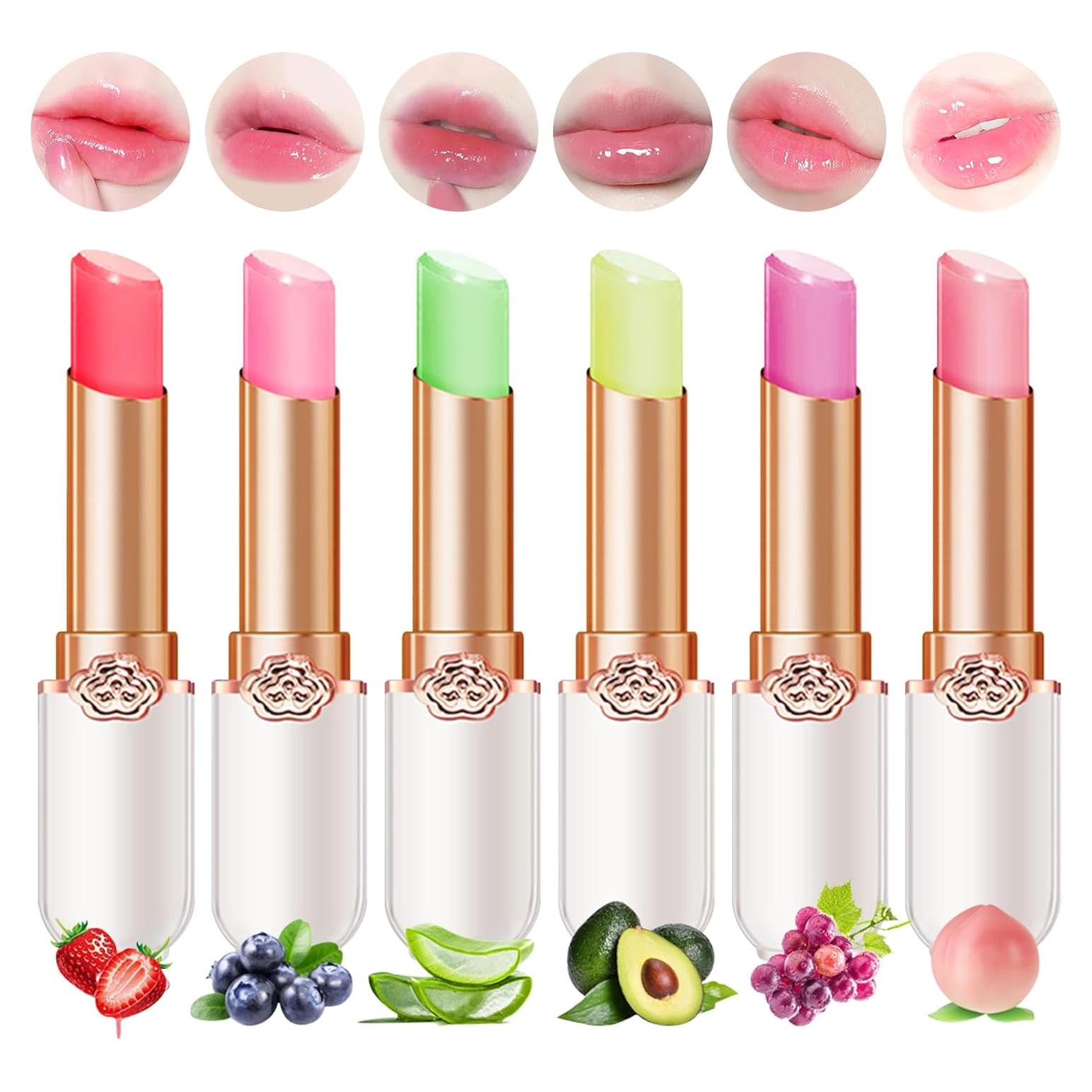 Set de 6 Pintalabios de Gel Bonnie Choice - Cambia de Color