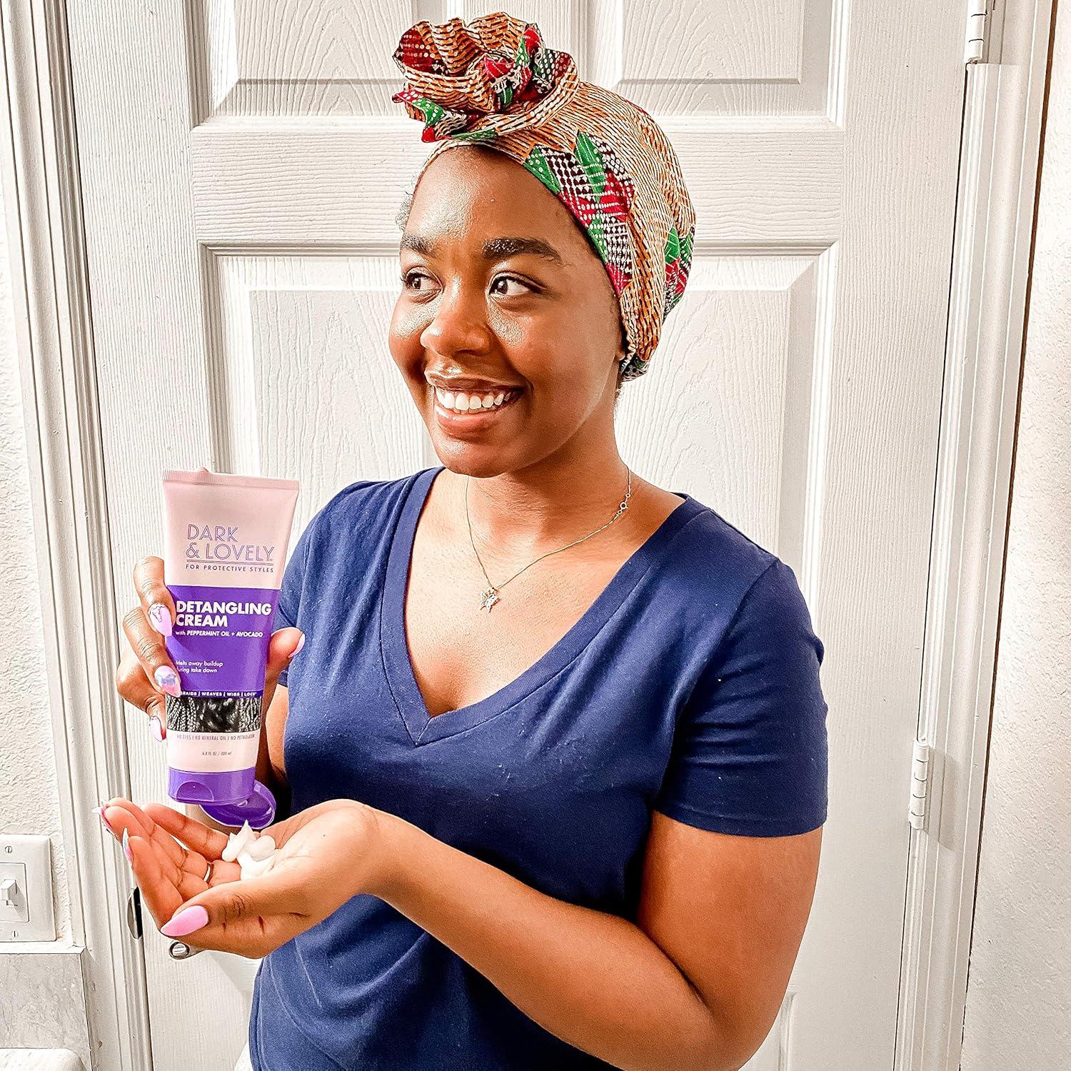 Crema Desenredante Dark&Lovely 200g con Aceite de Menta y Aguacate