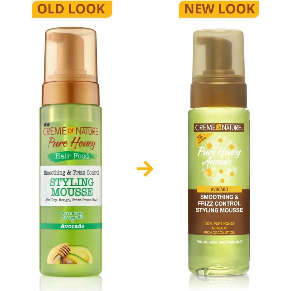 Mousse para Rizos Creme of Nature 198 g - Control Frizz & Brillo