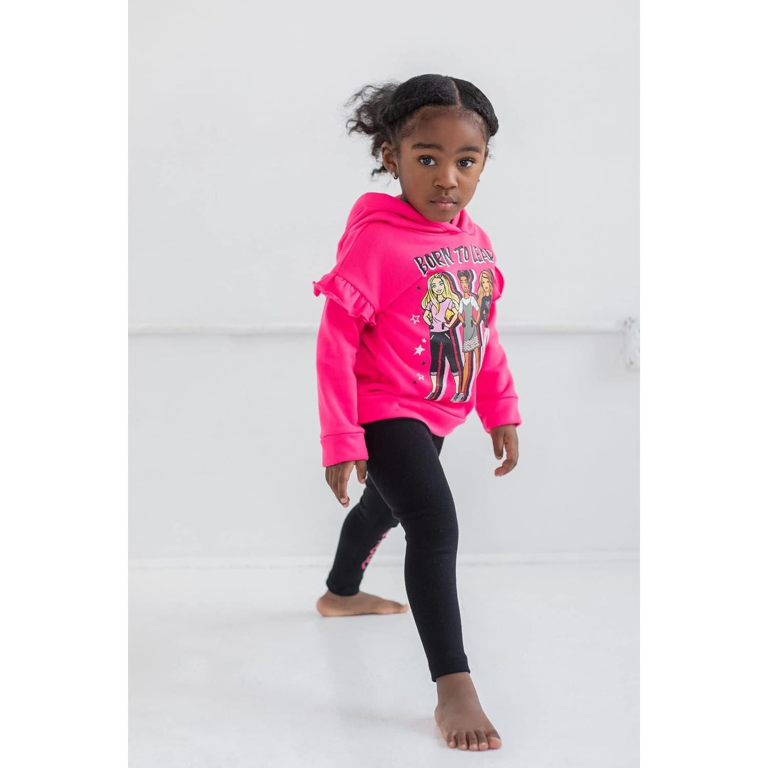 Conjunto sudadera y leggings Barbie para niñas 2T a 18-20