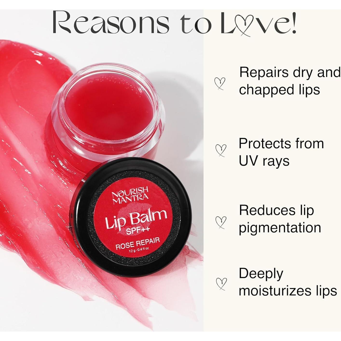 Bálsamo Labial Reparador Nourish Mantra Rosa SPF 12g